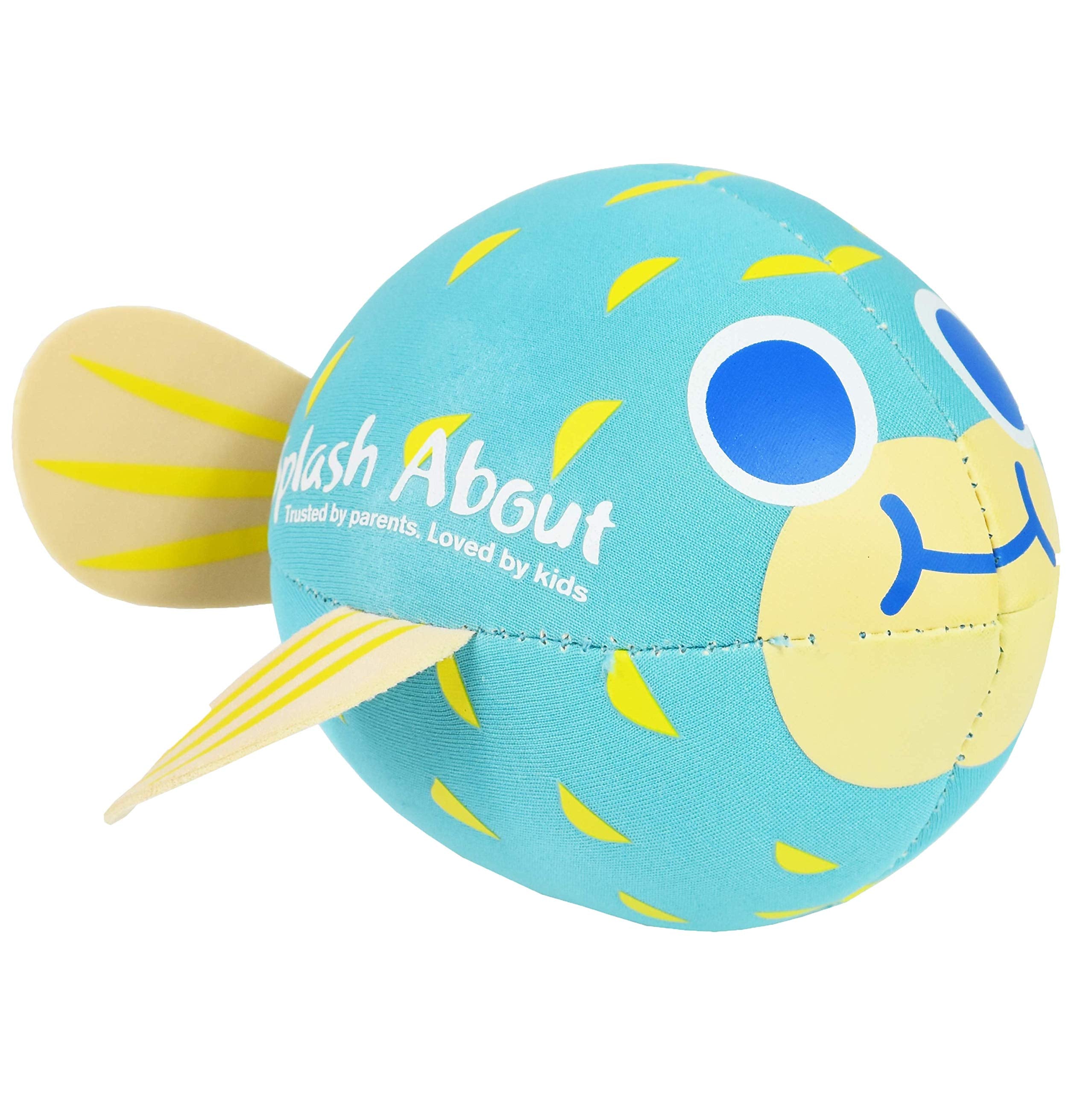 Splash About Pufferfish Neoprene Aqua Ball Pool Toy - Soft Swim Ball for Infants 10M+
