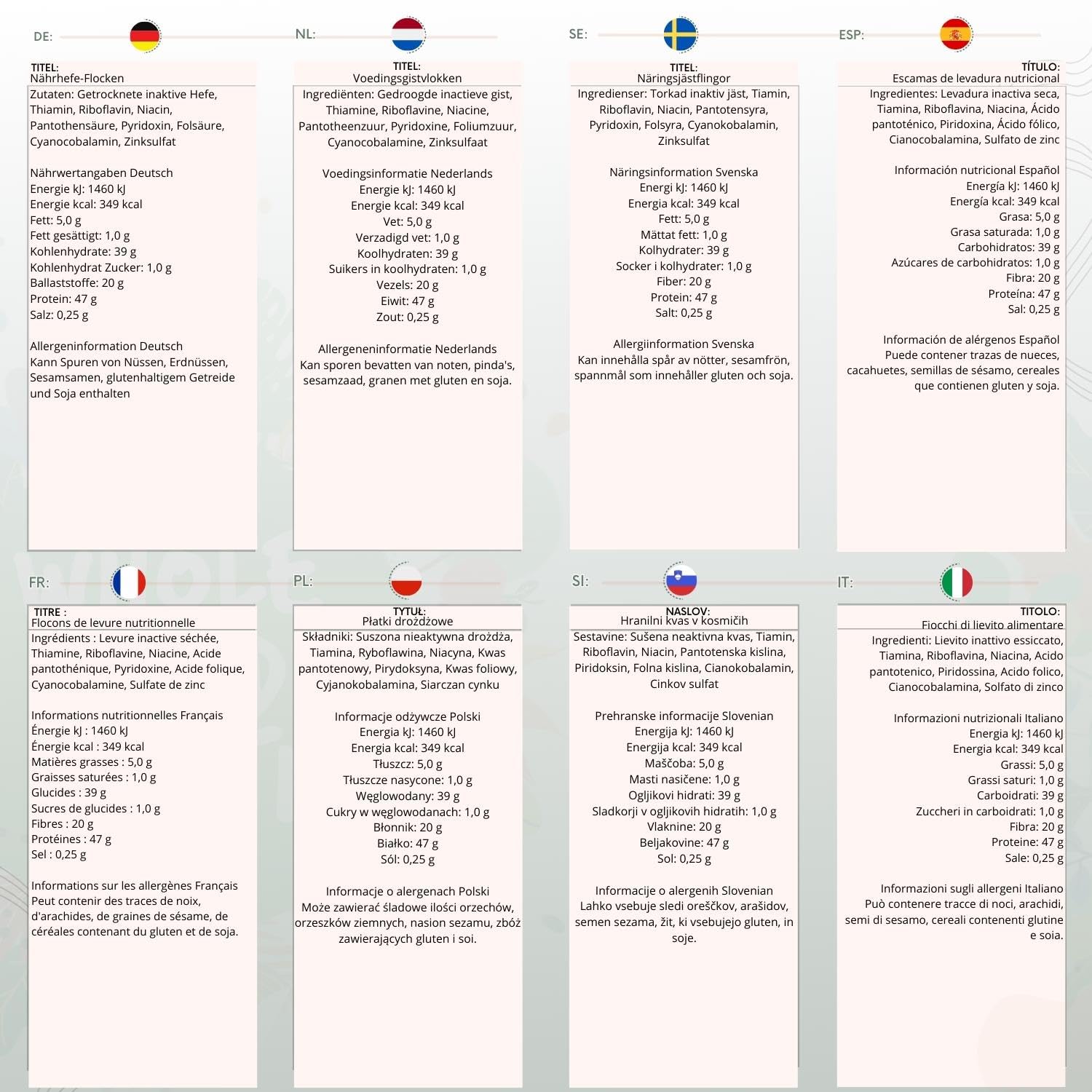 Wholefood Earth Nutritional Yeast Flakes with B12 - 1 kg Dairy Free GMO Free 3