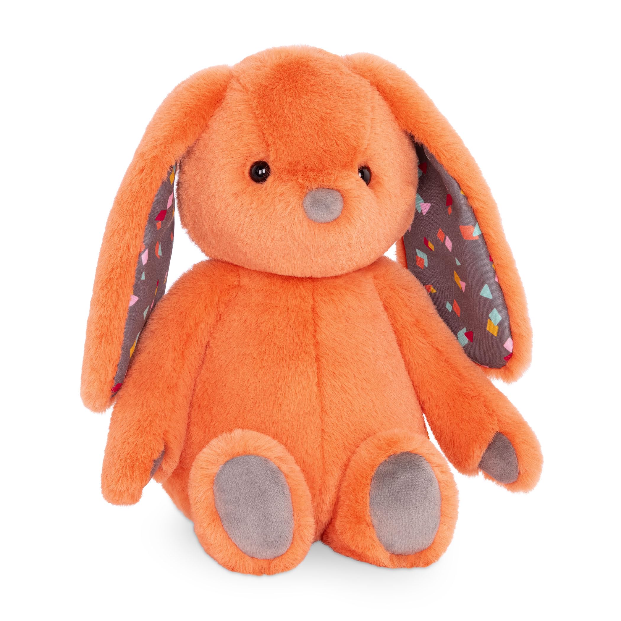 B. Toys Plush Bunny - Super Soft Stuffed Animal - Coral Orange - 0 Months+