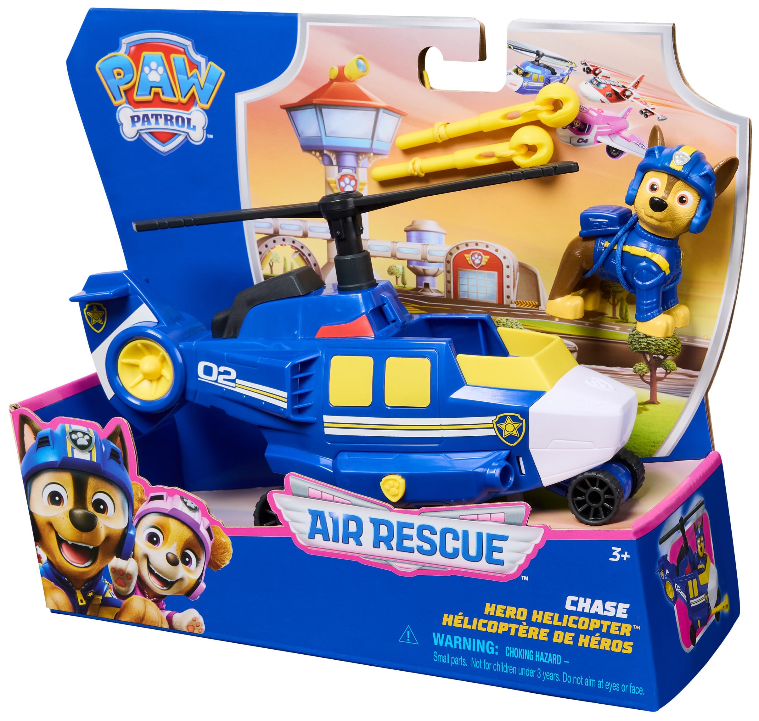 Paw Patrol: Air Rescue Chase Action Figure & Hero Helicopter Toy with Projectiles - Ages 3-9 6