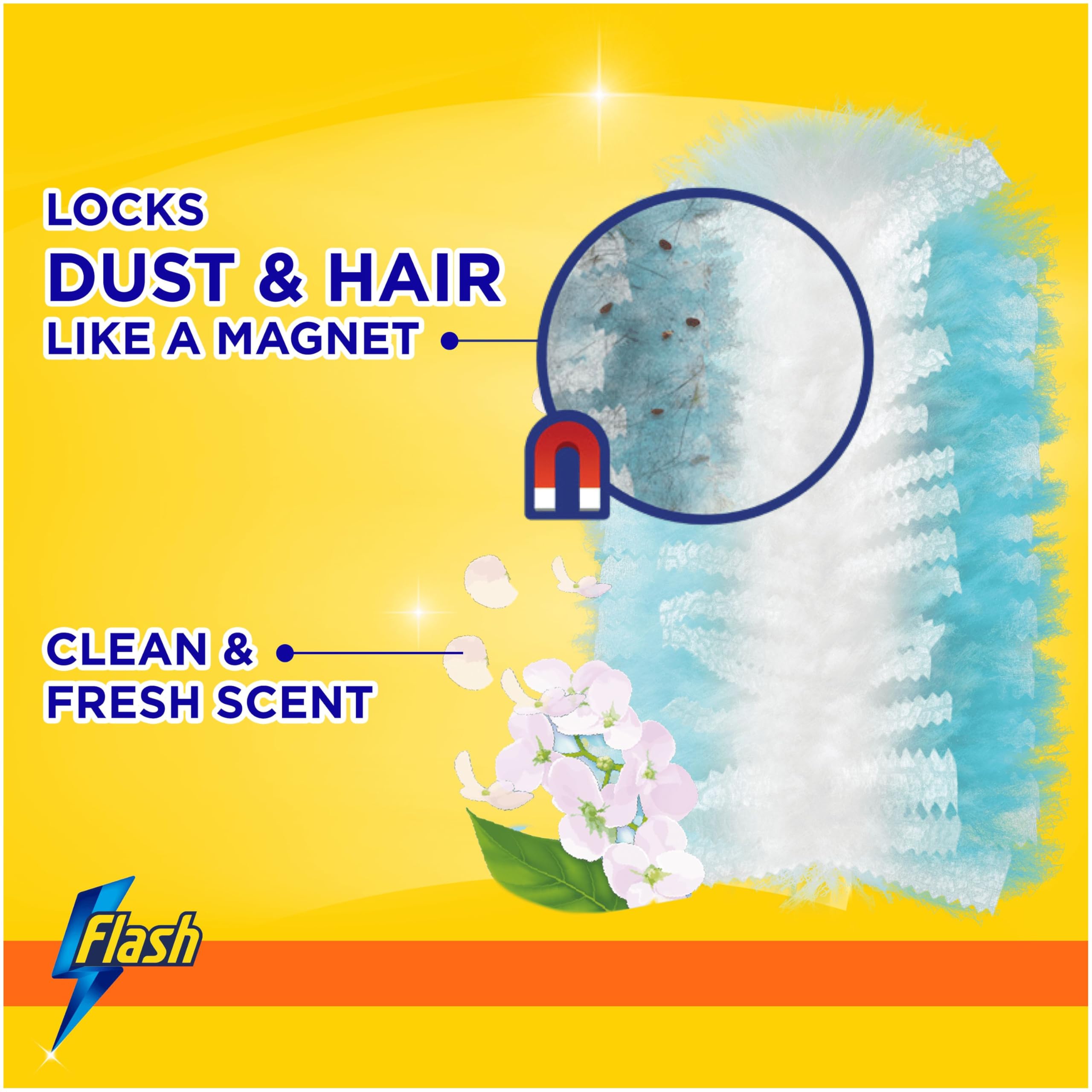 Flash - Dust Magnet Mrs Hinch's Enchanted Wildflowers Scented Duster Refills