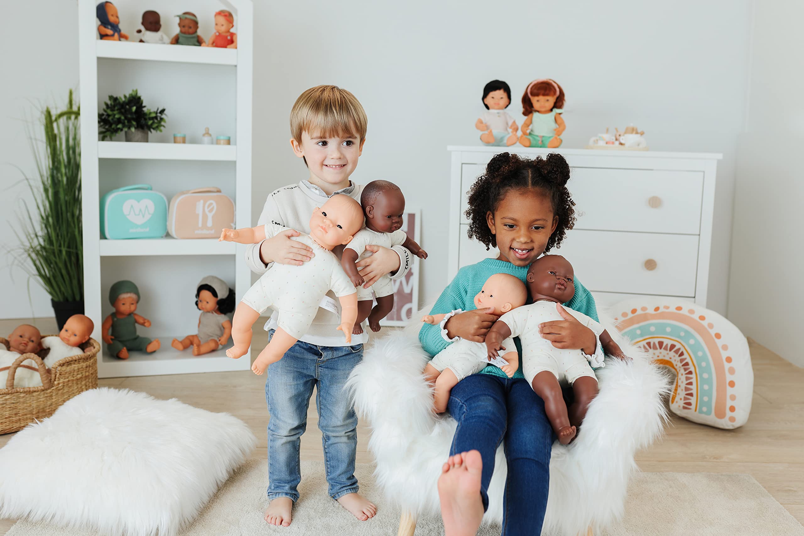 Miniland Caucasian Soft Body Doll 32cm - Vanilla Scented, Handmade in Spain 3