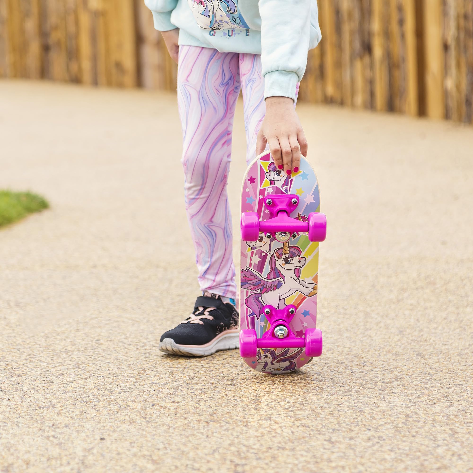 Ozbozz Unicorn Skateboard 17X5 Inch - Fun Ride for Kids Ages 3-8 3