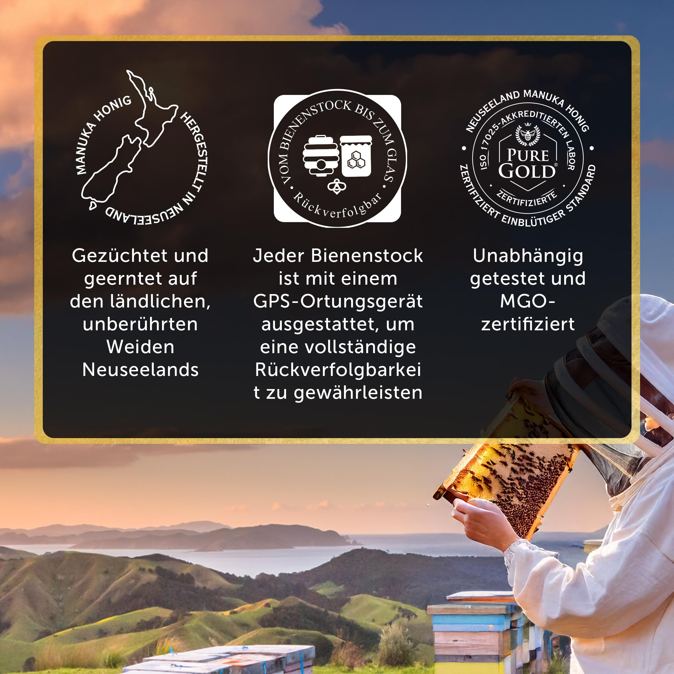 Pure Gold Manuka Honey 300+ MGO Certified 250g 15