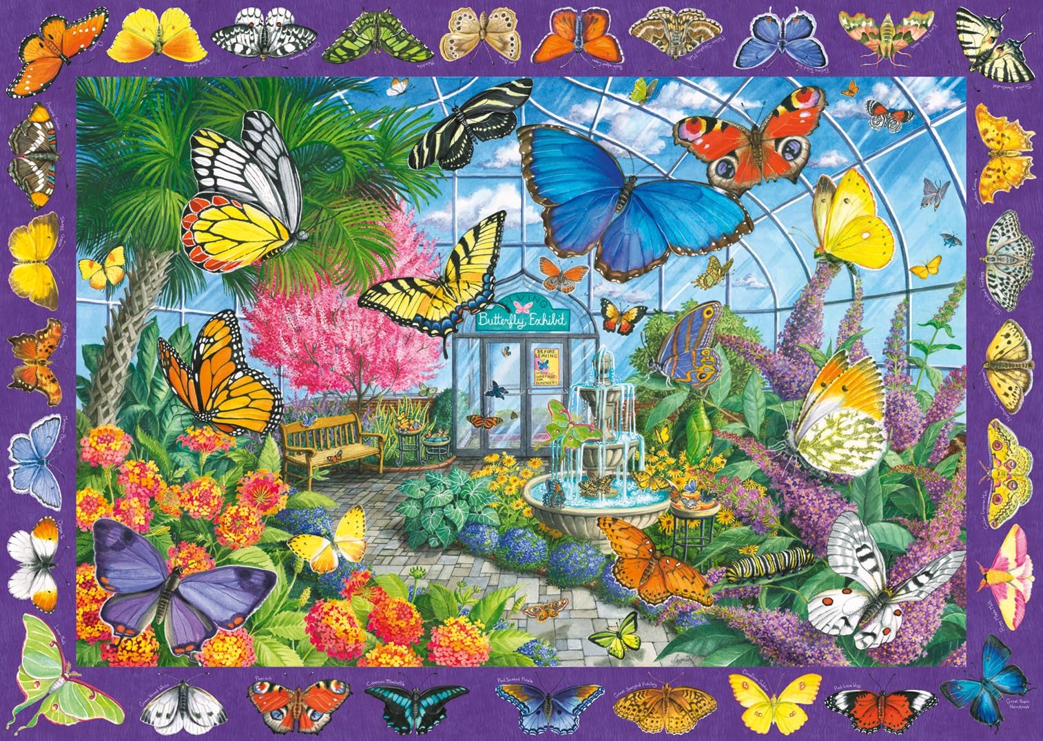 Ravensburger Butterfly Palace 500 Piece Jigsaw Puzzle – Large Format, Multicolor