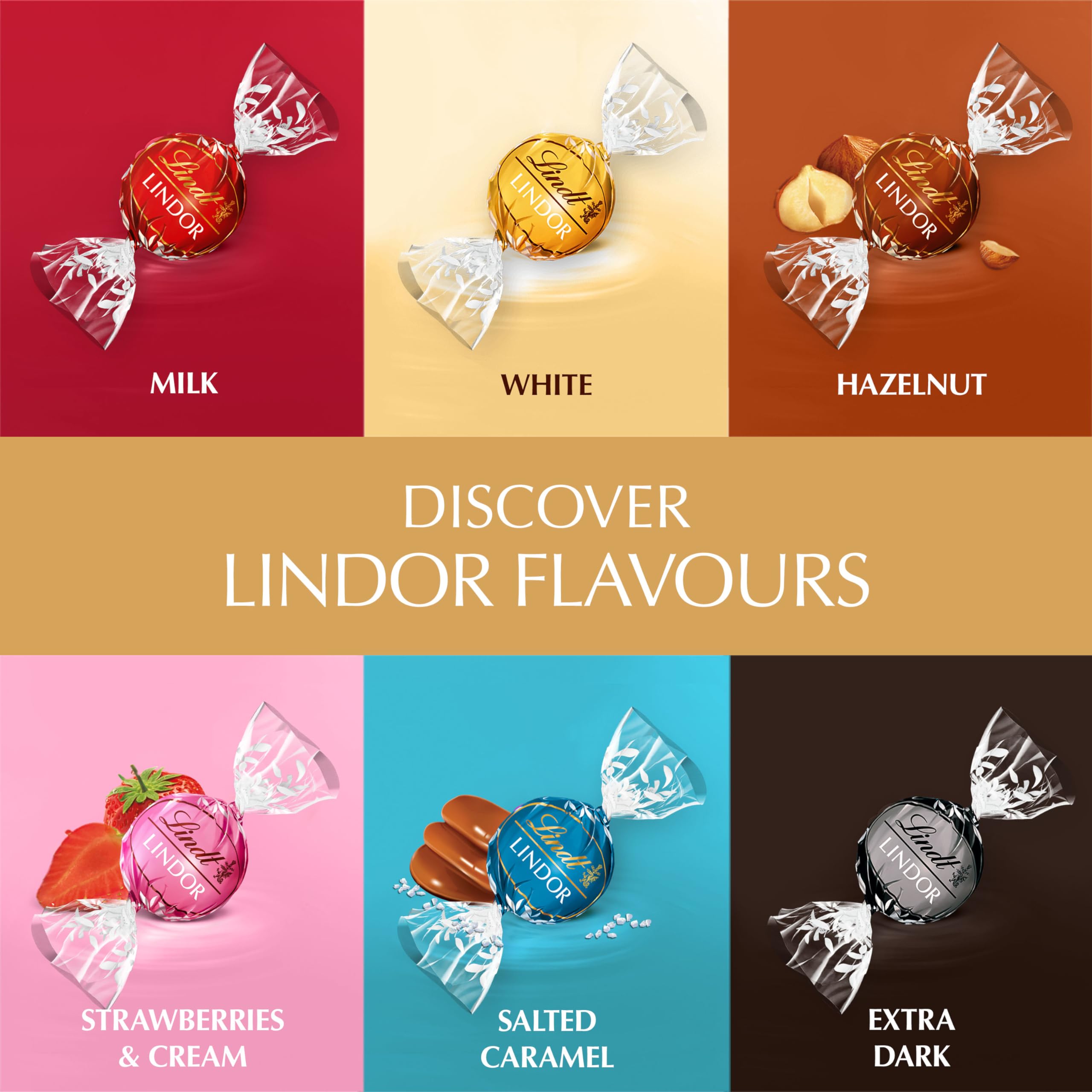 Lindt Lindor Salted Caramel Milchschokoladentrüffel – 200 g Geschenkbox (ca. 16 Trüffel) 12