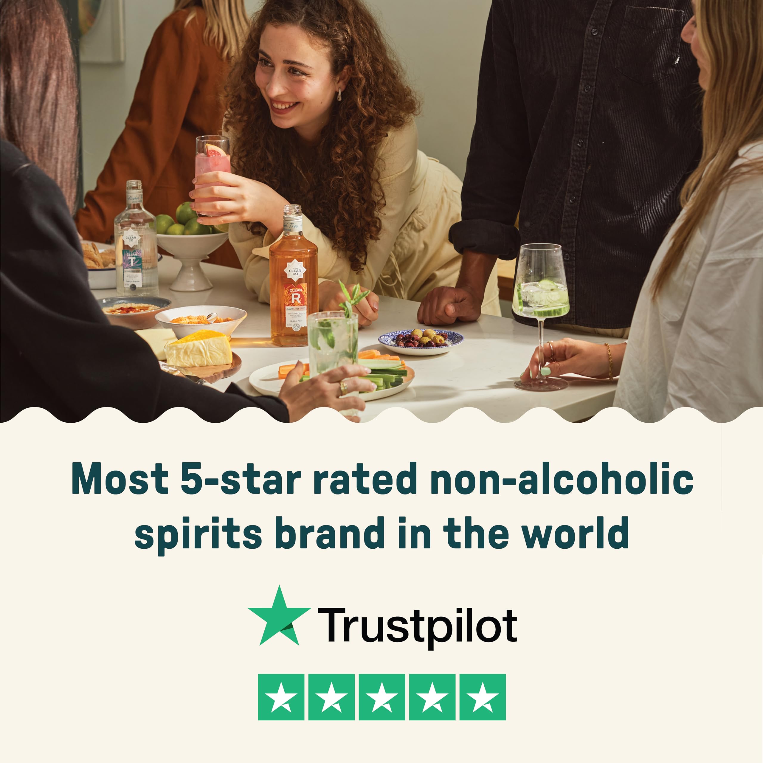 Clean Co Clean R Non Alcoholic Rum Alternative - Golden Spiced | 0.4% ABV | 70cl Bottle 4