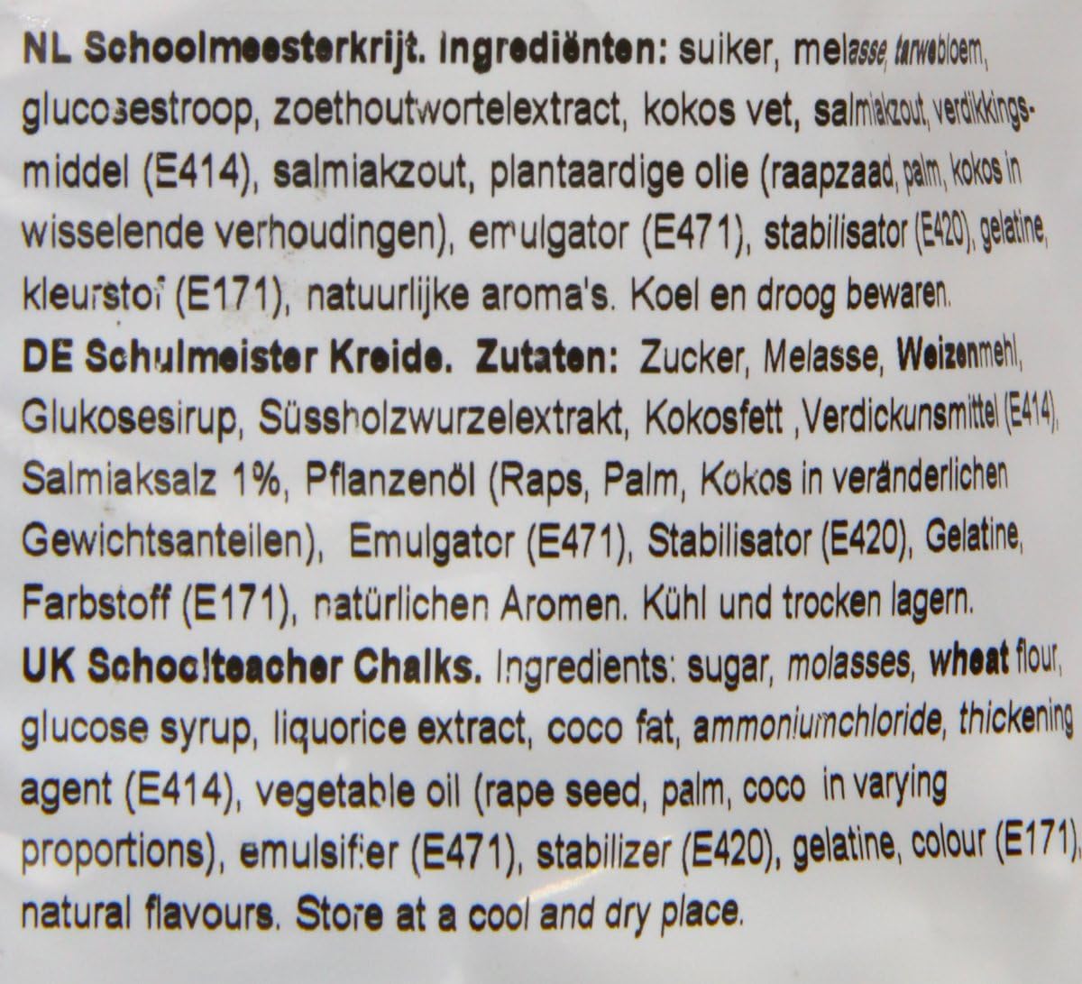 Van Vliet School Chalk Mint Liquorice 1kg - Dutch Soft Liquorice with Crunchy Coating 4