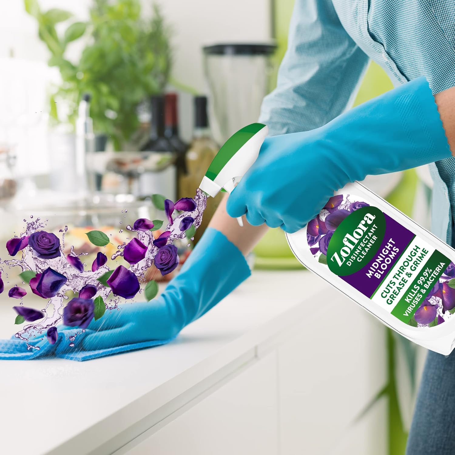 Zoflora Midnight Blooms Multipurpose Disinfectant Cleaner, 800ml 3