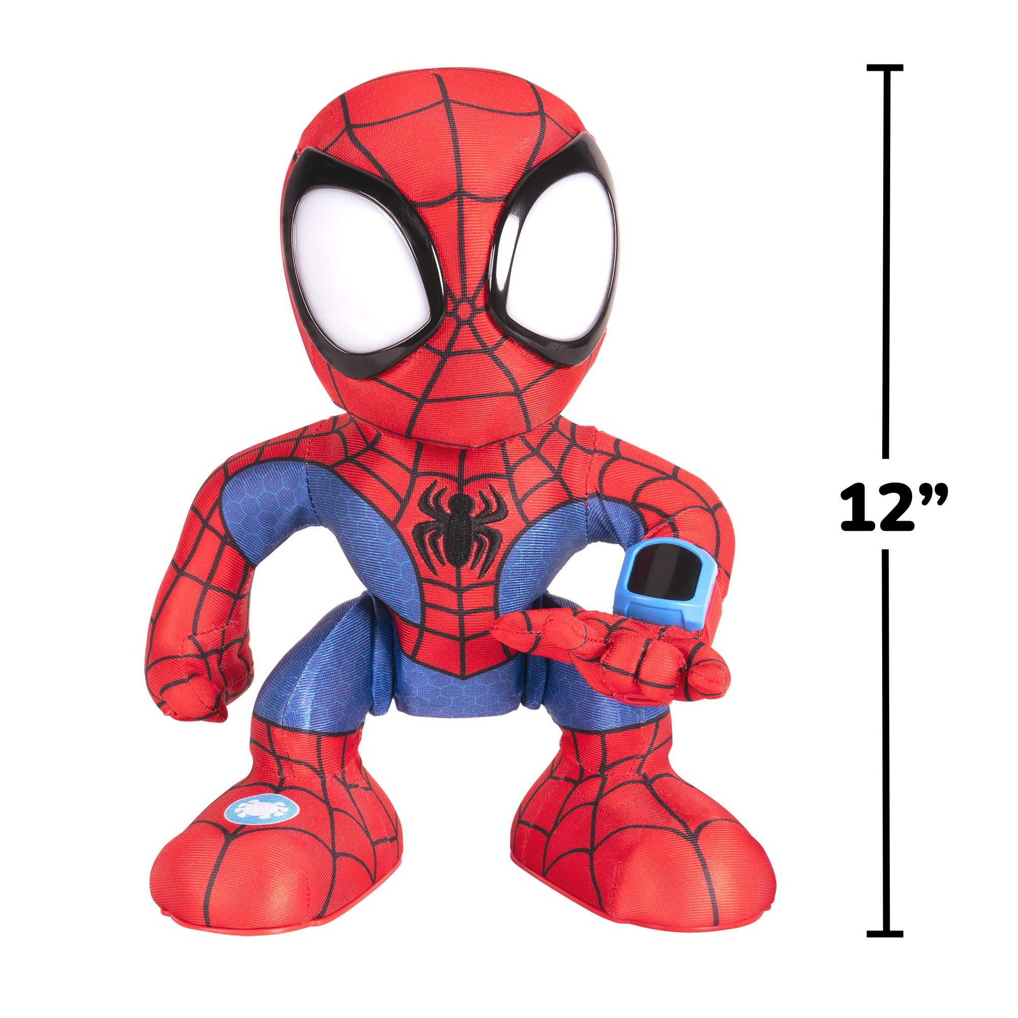 Marvel Spidey Amazing Flip 12" Interactive Plush Toy - Lights, Sounds & Web Darts 7