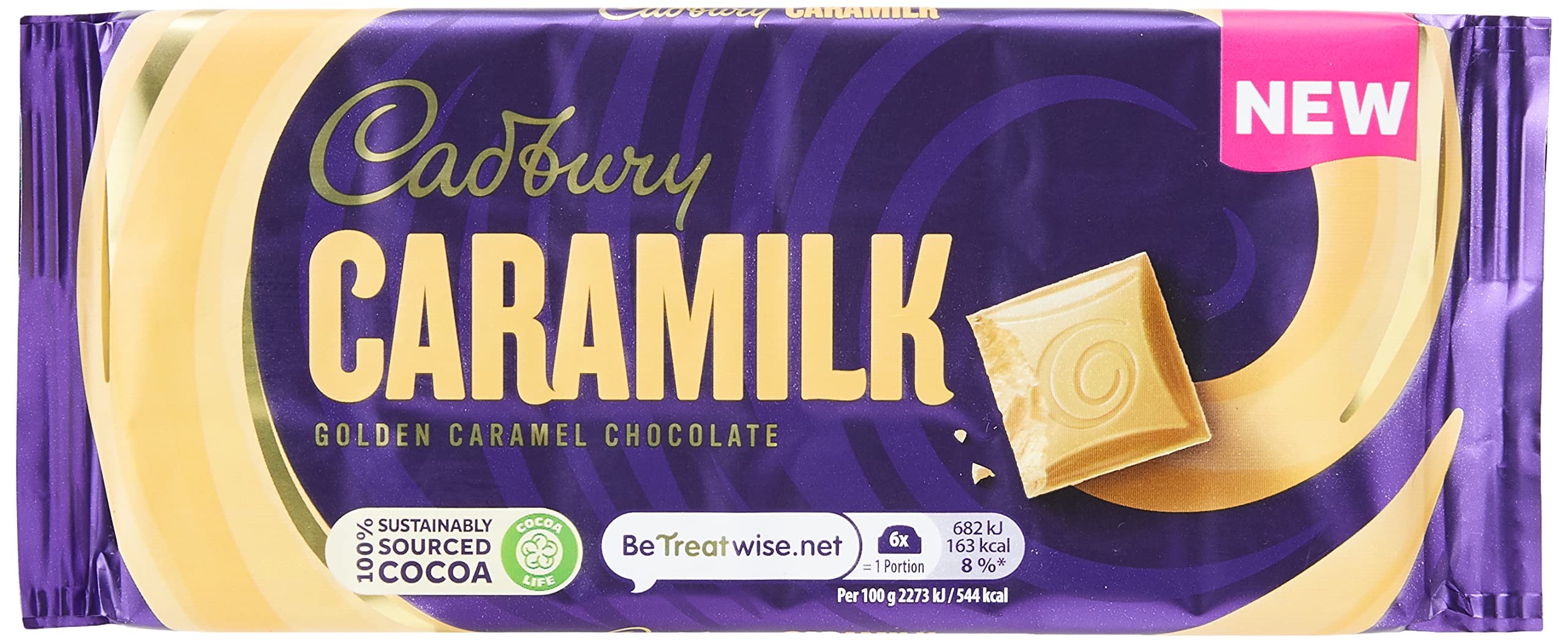 Cadbury Caramilk Golden Caramel Chocolate Bar, 90g