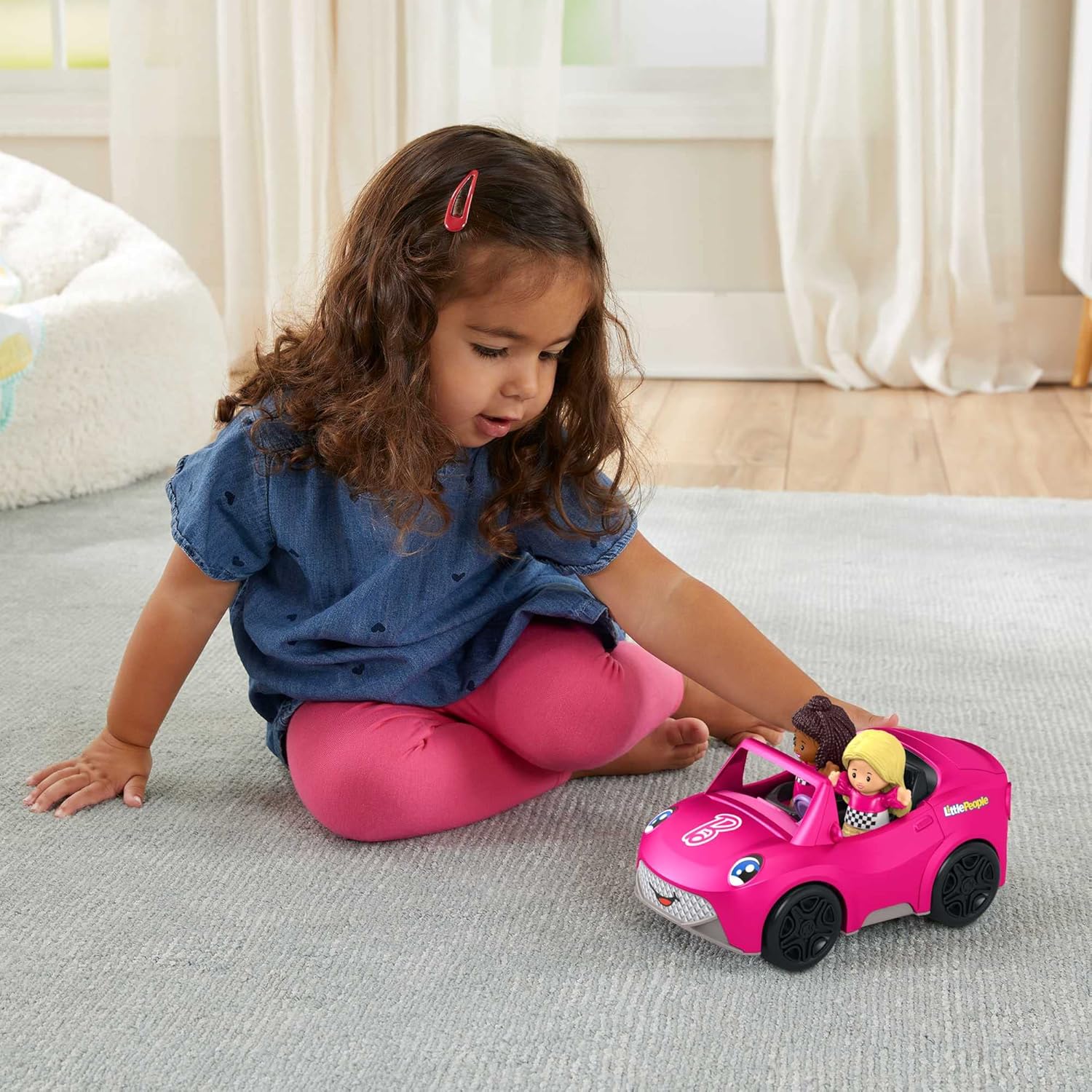 Barbie HJN53 Convertible Playset - Musical Push-Along Vehicle with Figures for Toddlers 6
