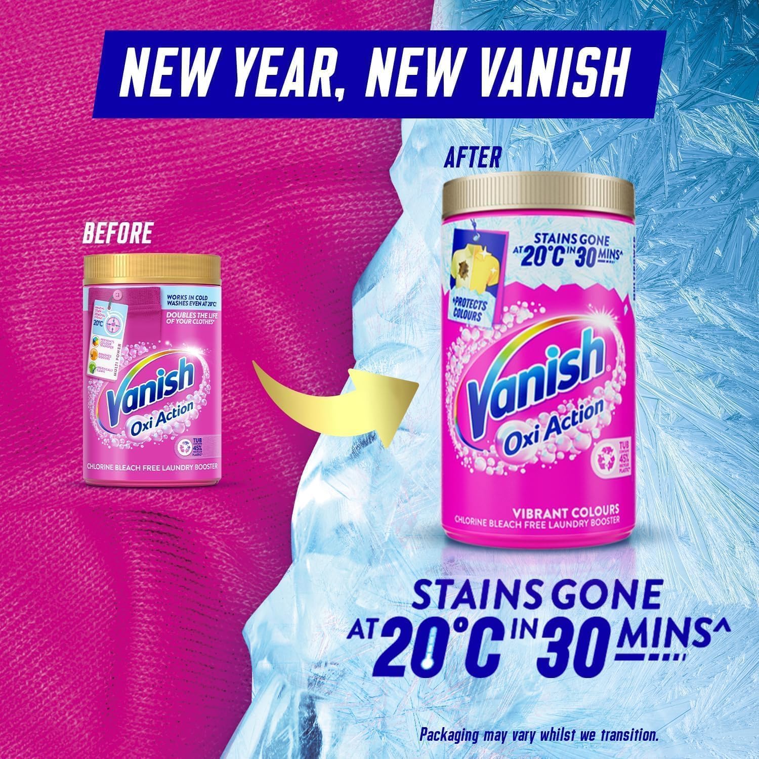 Vanish Gold Oxi Action Stain Remover and Laundry Booster Powder for Colours 1.41kg 7