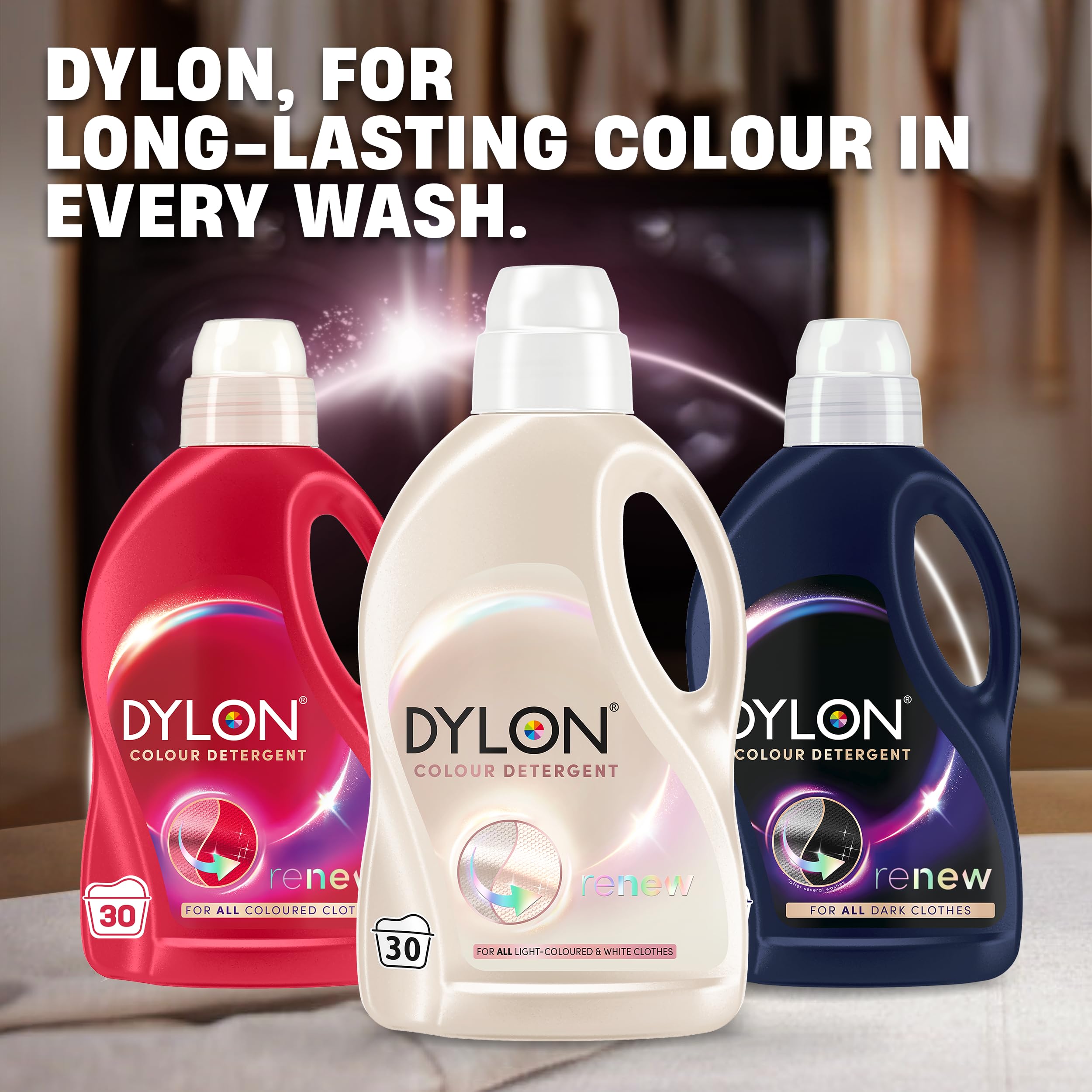 Dylon Light and White Liquid Laundry Detergent - 1.5L (30 WL) | Anti-Greyness Technology 6