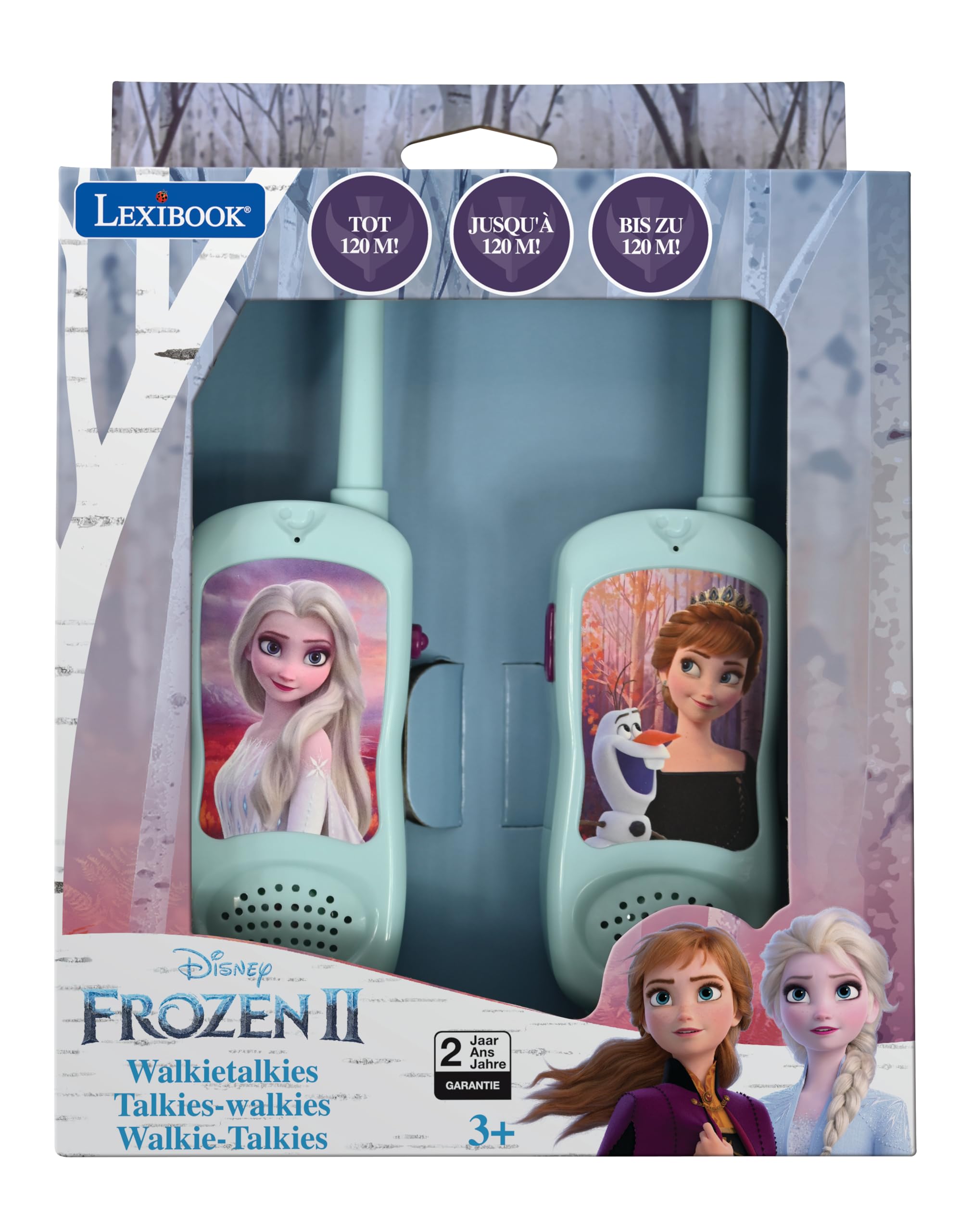 LEXIBOOK Frozen Walkie-Talkies - Disney Elsa Anna Olaf Communication Game for Kids 3