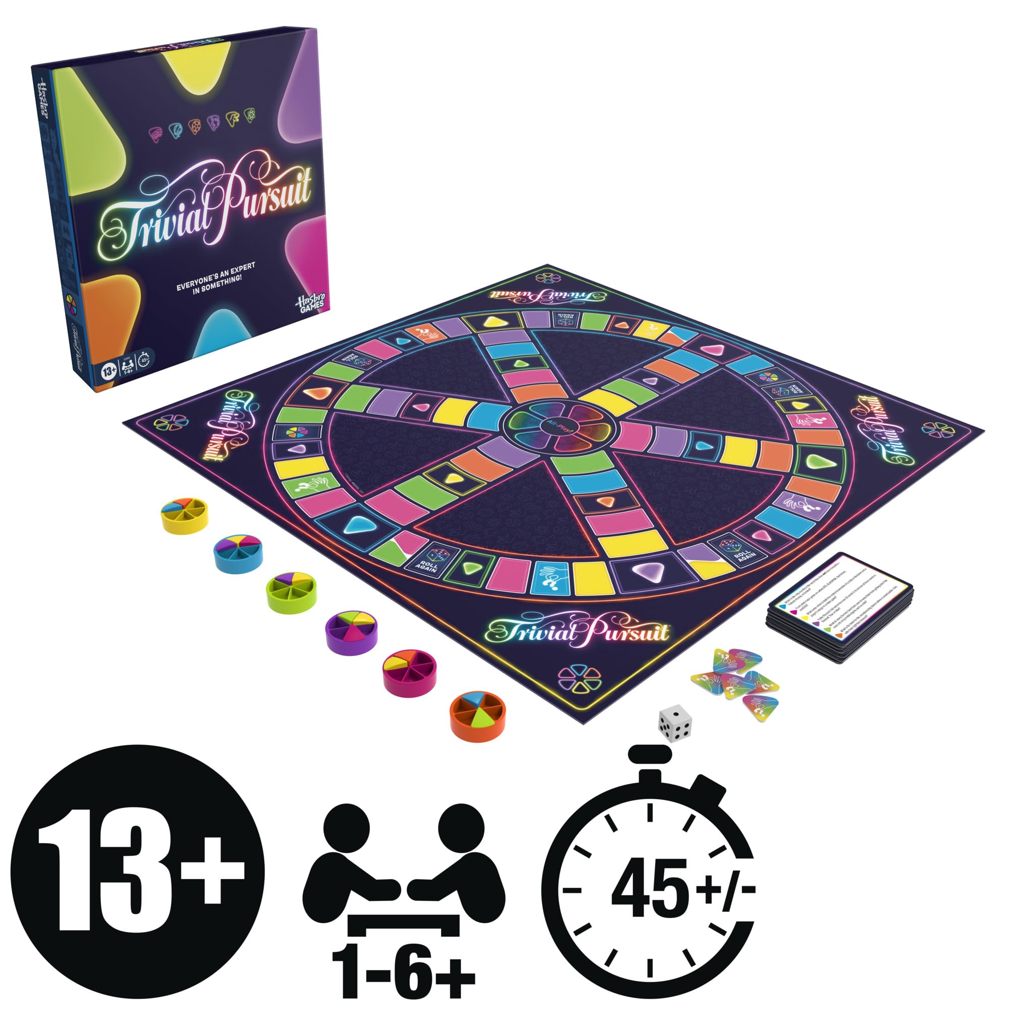 Hasbro Gaming Trivial Pursuit 2026 Edition Board Game - 1-6+ Players, Ages 13+