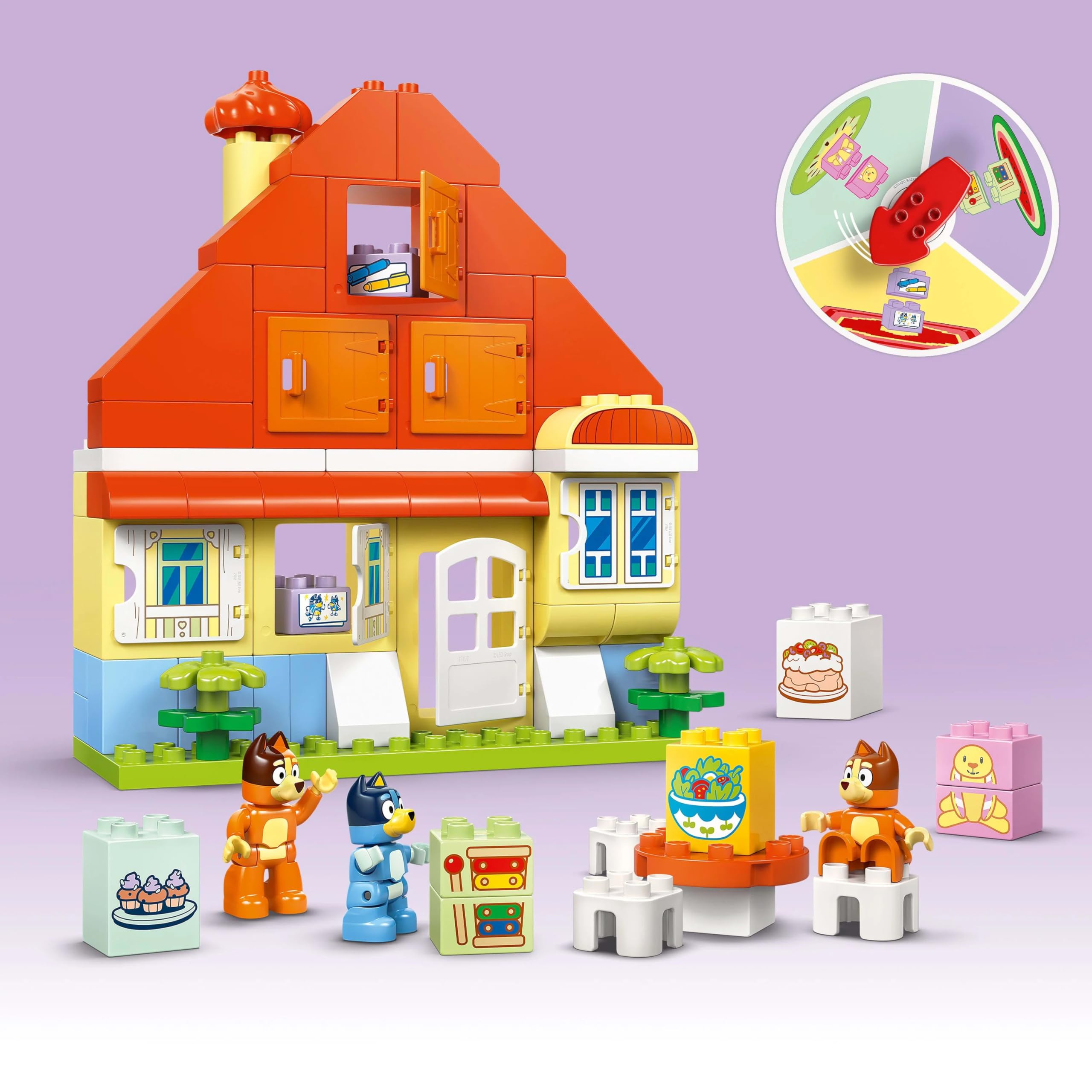 LEGO DUPLO Bluey: Bluey's Family House with Memory Game Building Set 4