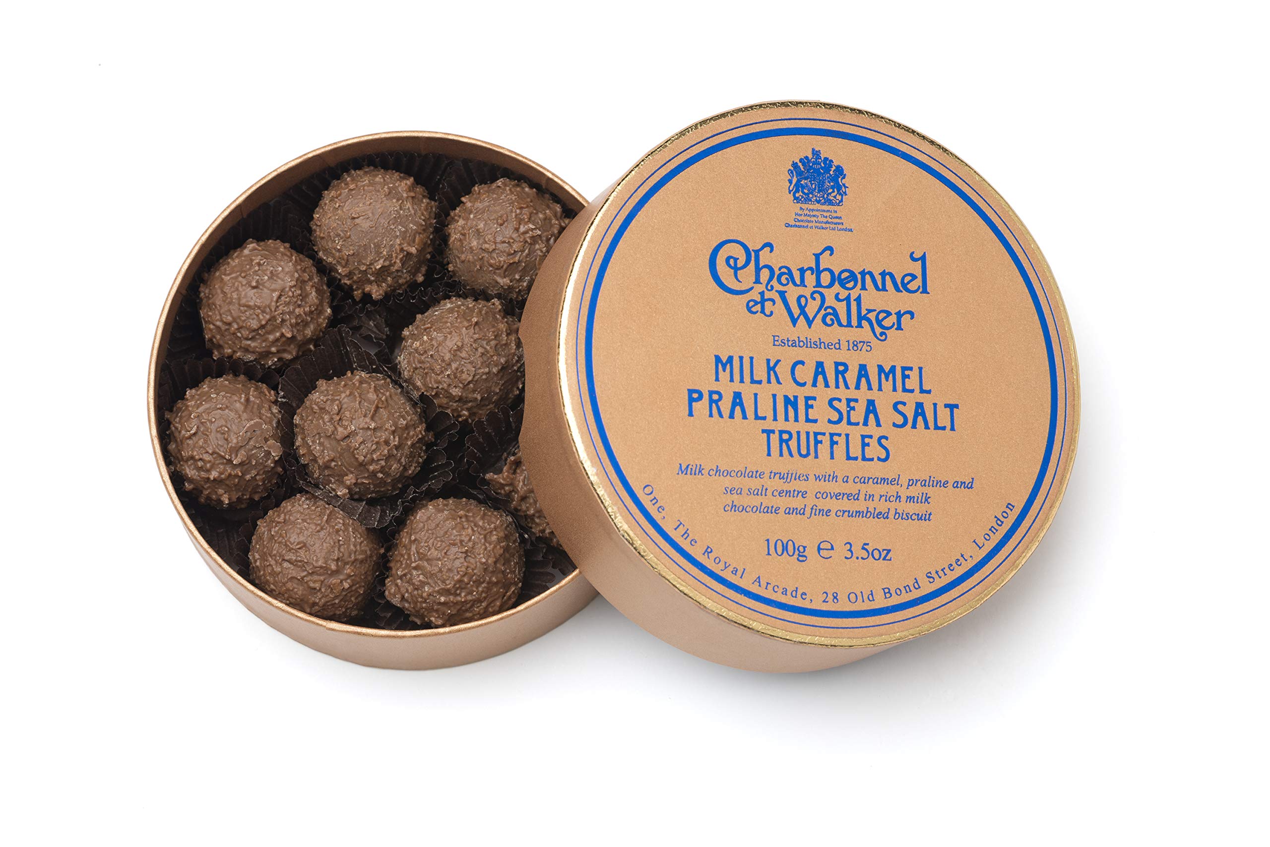 Charbonnel et Walker Sea Salt Praline Milk Caramel Truffles 100 g