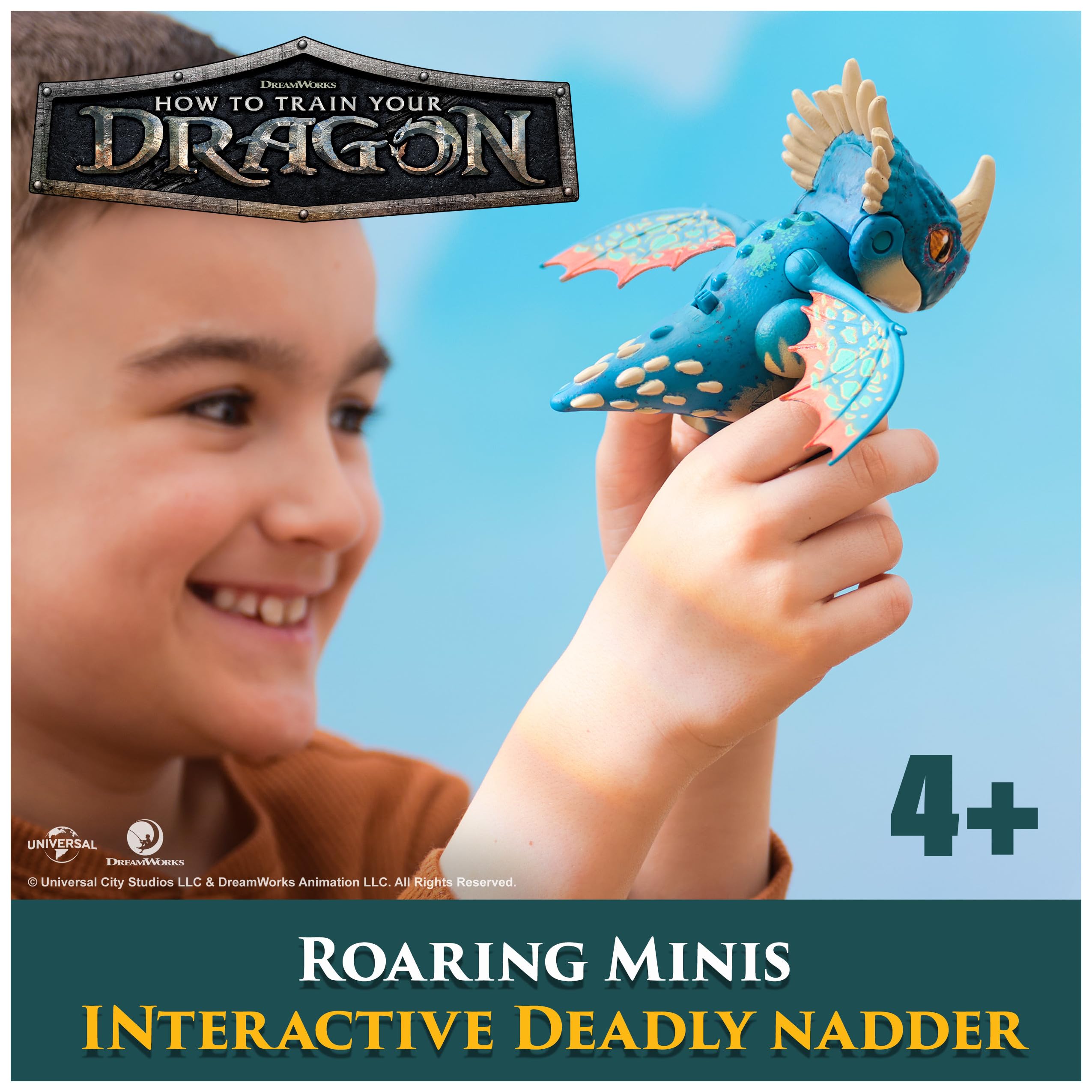 Dreamworks Dragons How to Train Your Dragon Roaring Minis Deadly Nadder Interactive Action Figure - 4+ Years