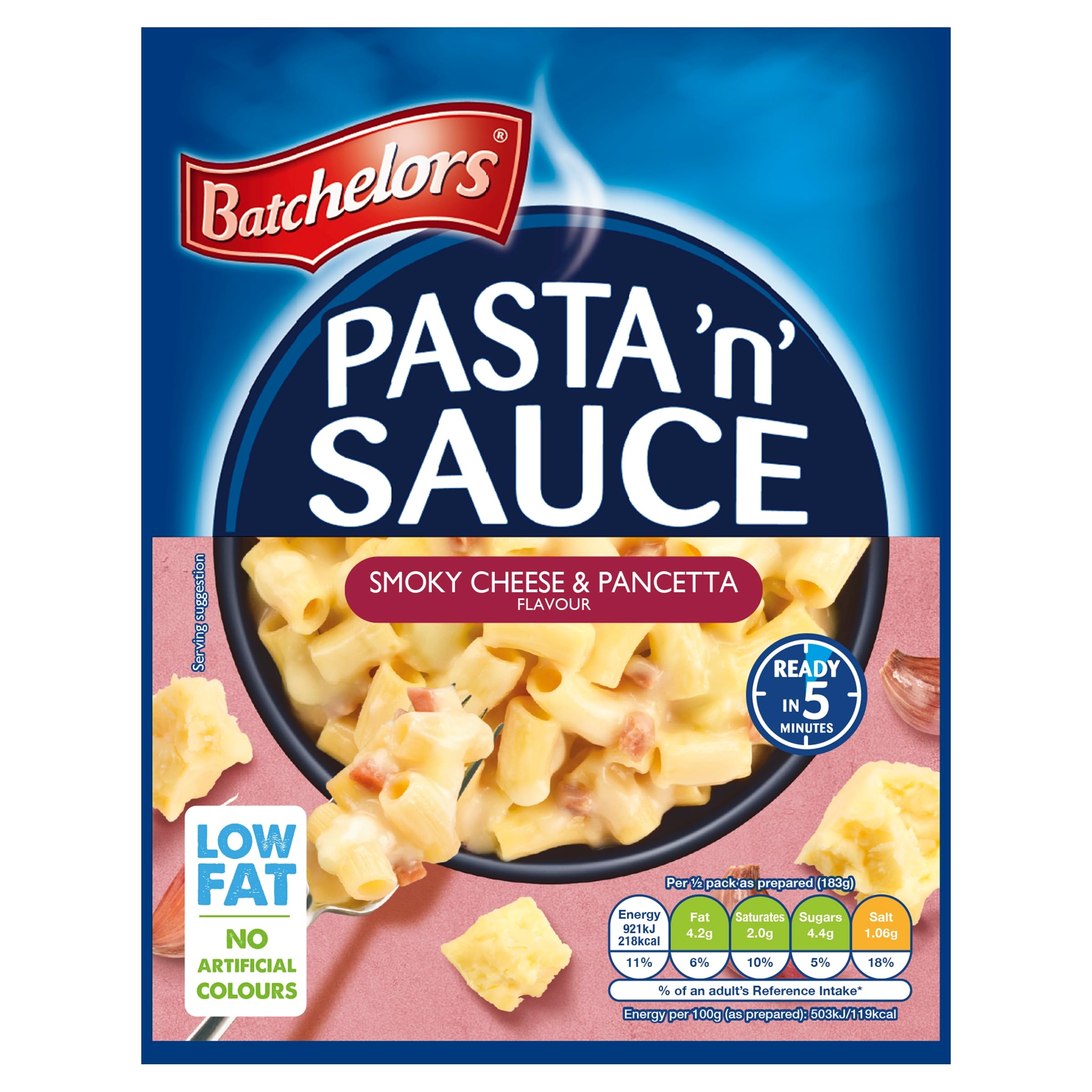 Batchelors - Pasta "n" Sauce Smoky Cheese & Pancetta Instant Pasta Ready Meal