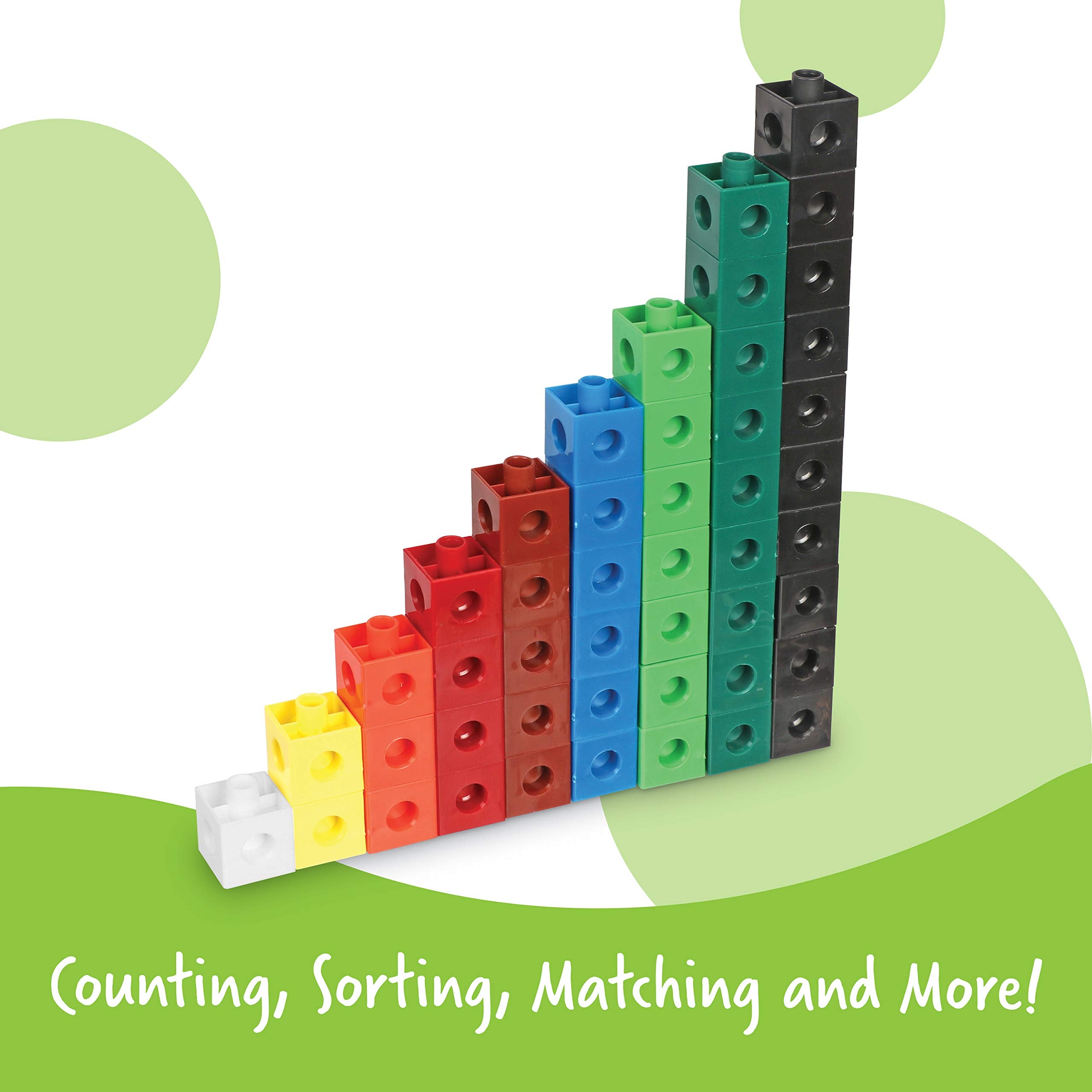 Learning Resources Snap Cubes - Connecting Math Cubes for Ages 5-9 4