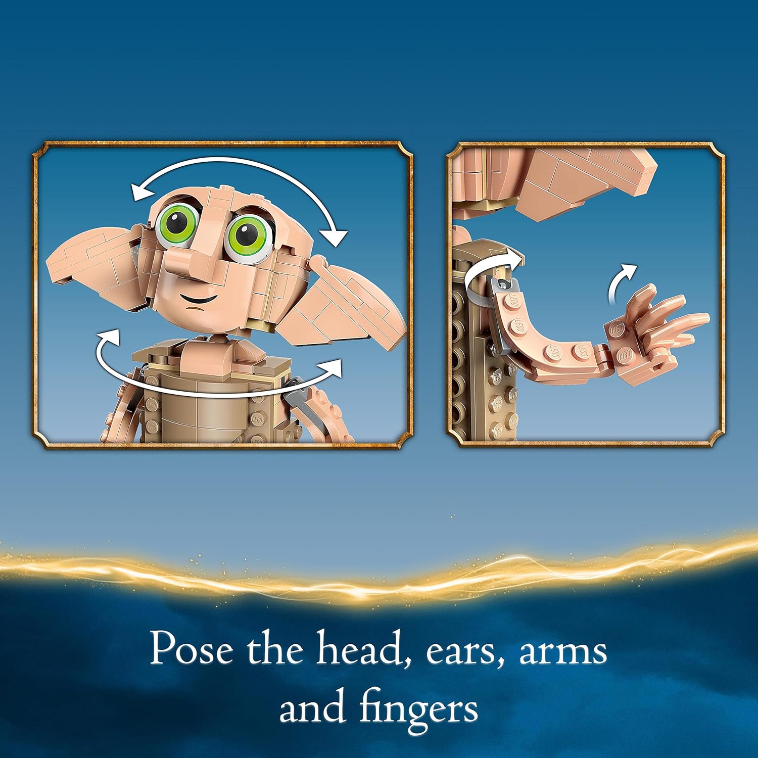 LEGO 76421 Harry Potter Dobby der Hauself Bauset – Bewegliche Figur mit Zubehör, 403 Teile 4