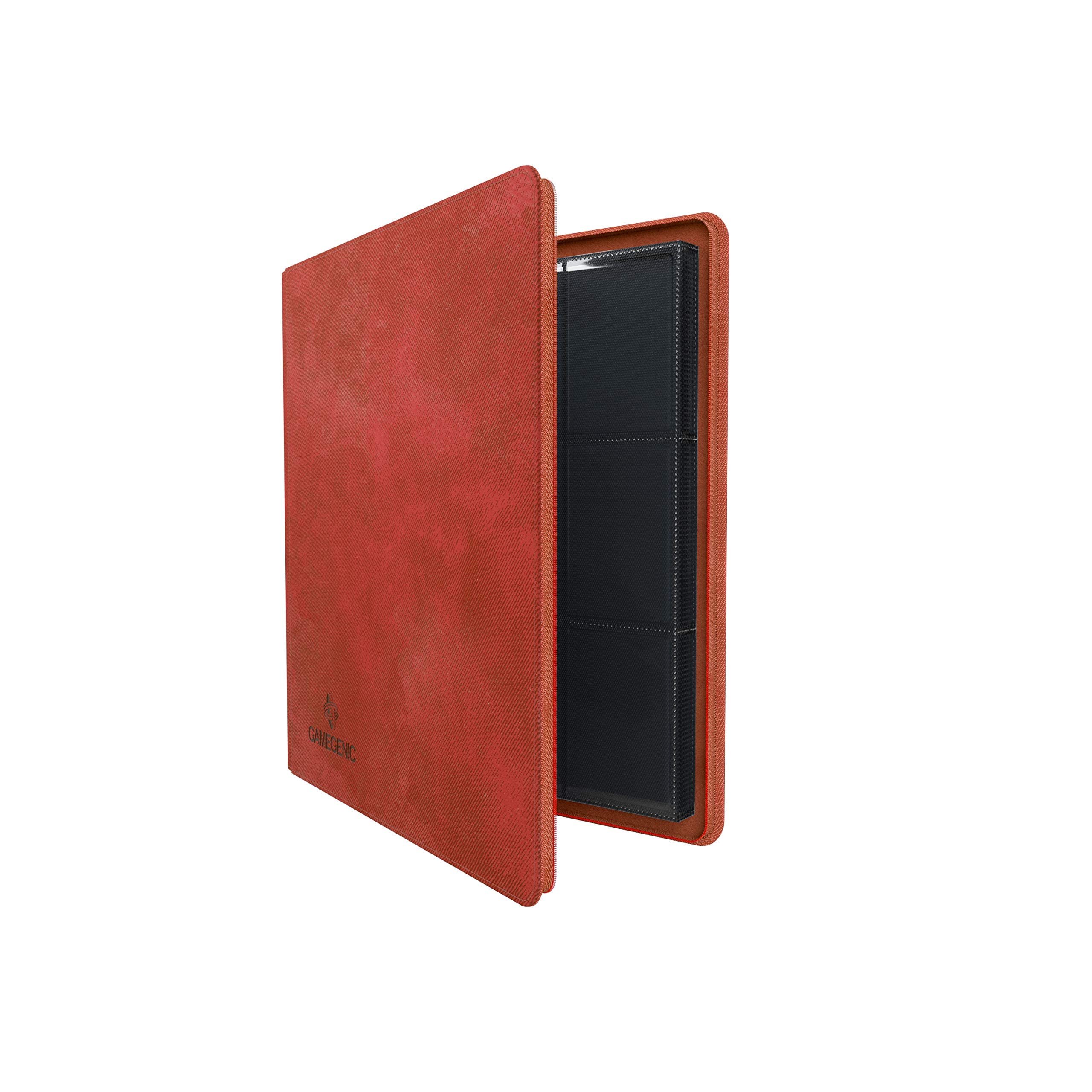 Gamegenic Zip-Up Album - 480 Card Capacity | Side-Loading Pockets | Red 3