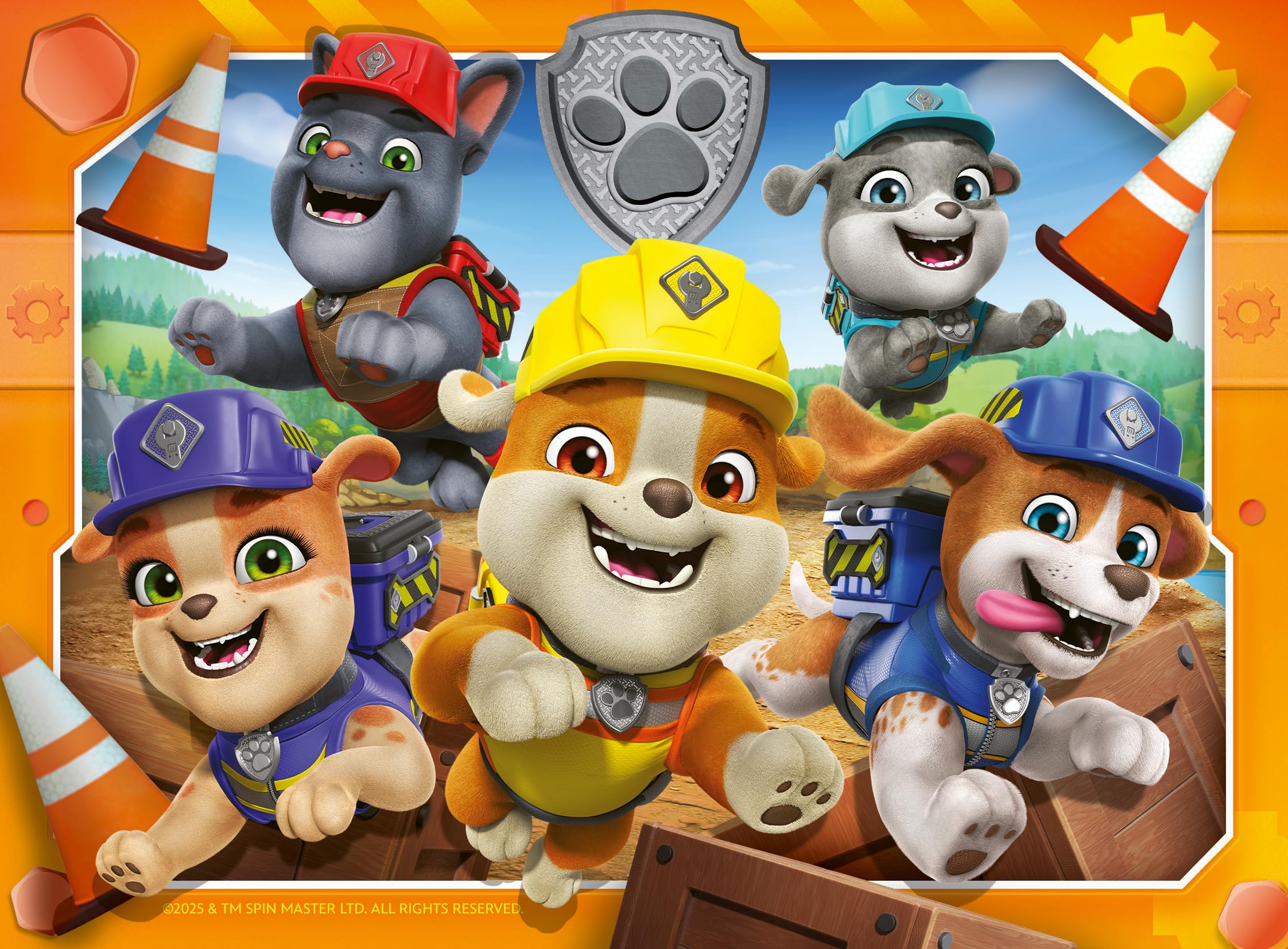 Ravensburger Rubble & Crew 4-in-1 Puzzle Pack - 12, 16, 20, 24 Piece Jigsaw Puzzles for Kids 4