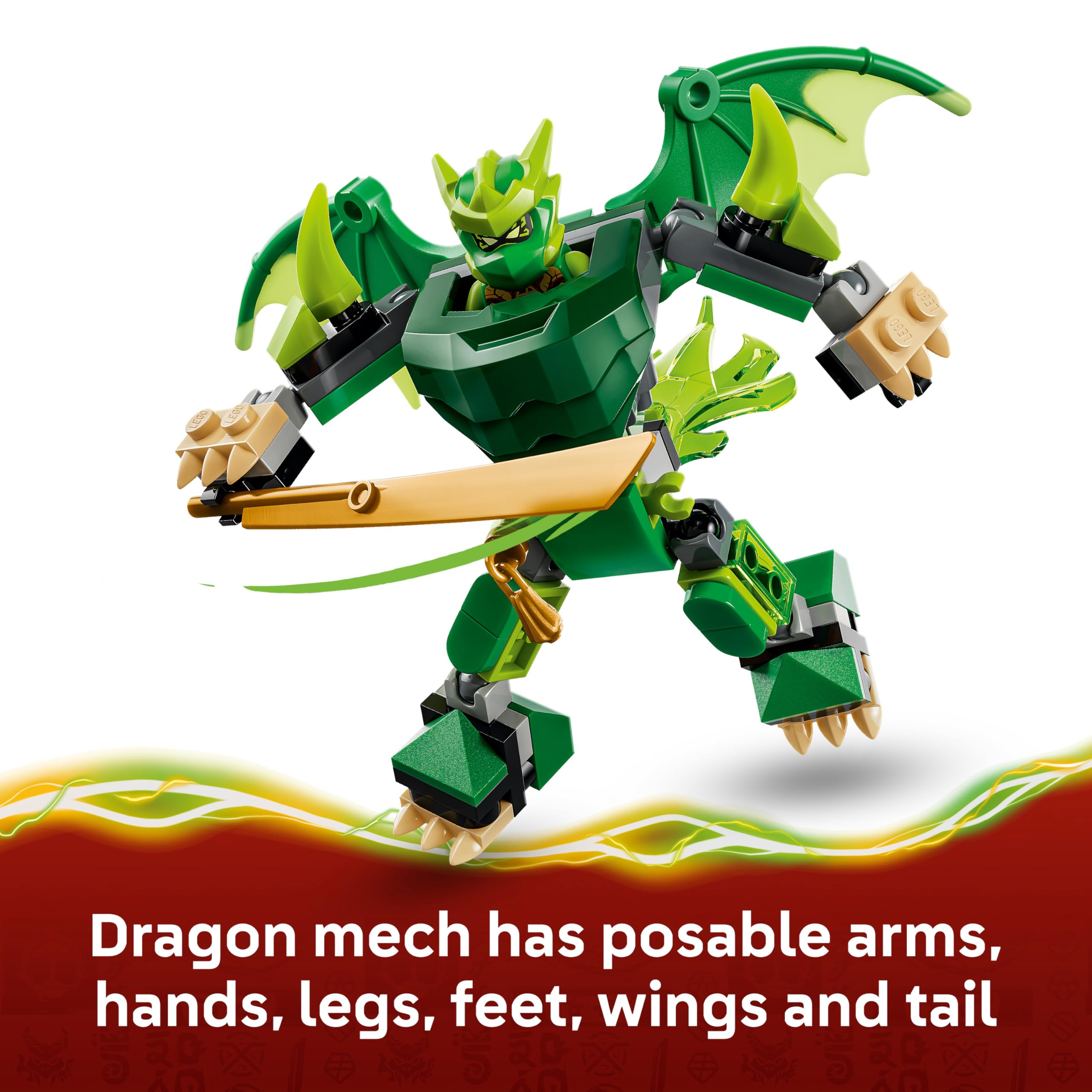 LEGO NINJAGO Lloyd's Dragon Mech Battle Pack 71862 Building Set for Ages 6+ 3