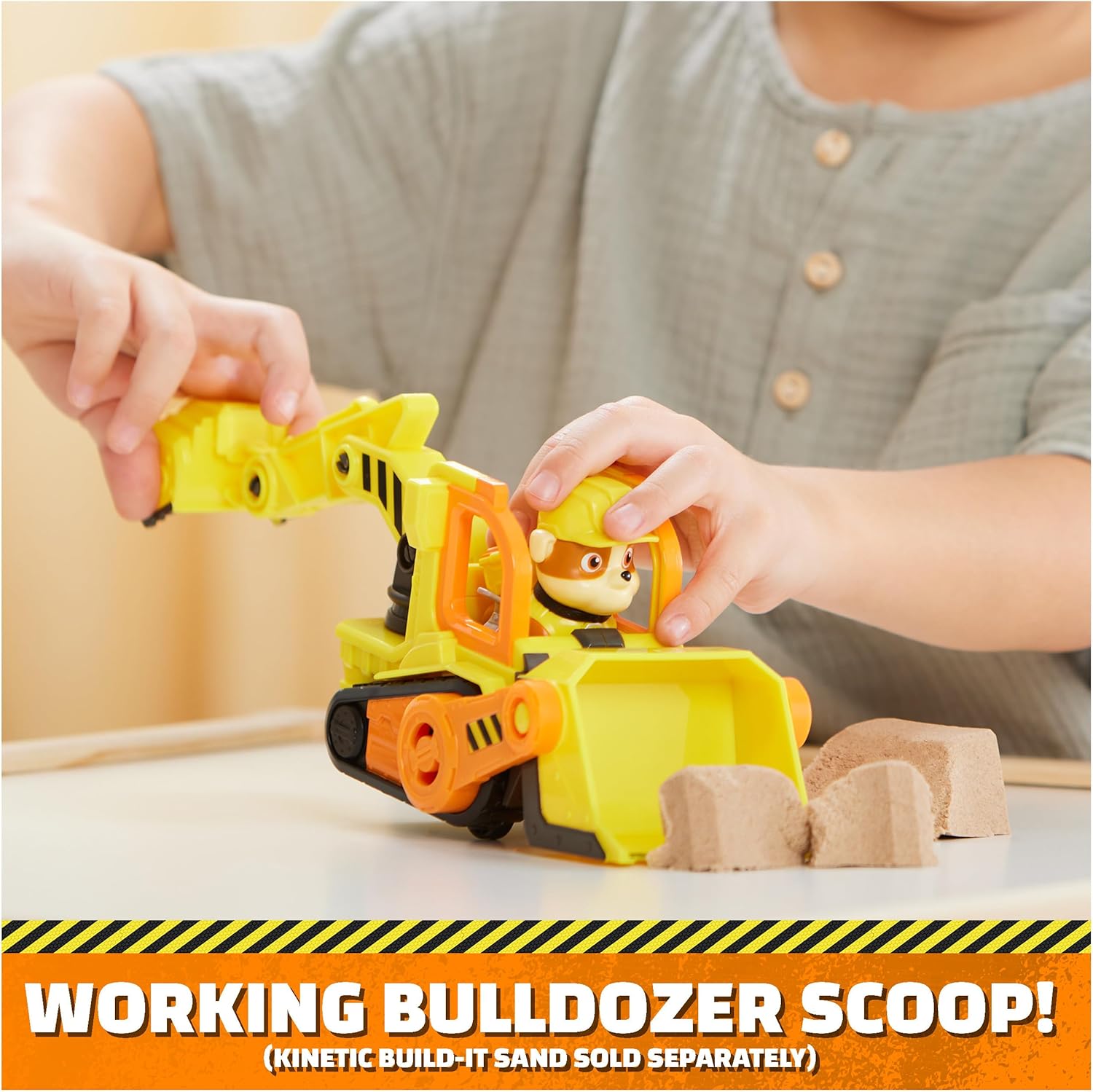 Rubble’s Bulldozer Toy Truck - Movable Parts & Collectible Figure for Ages 3+ 3