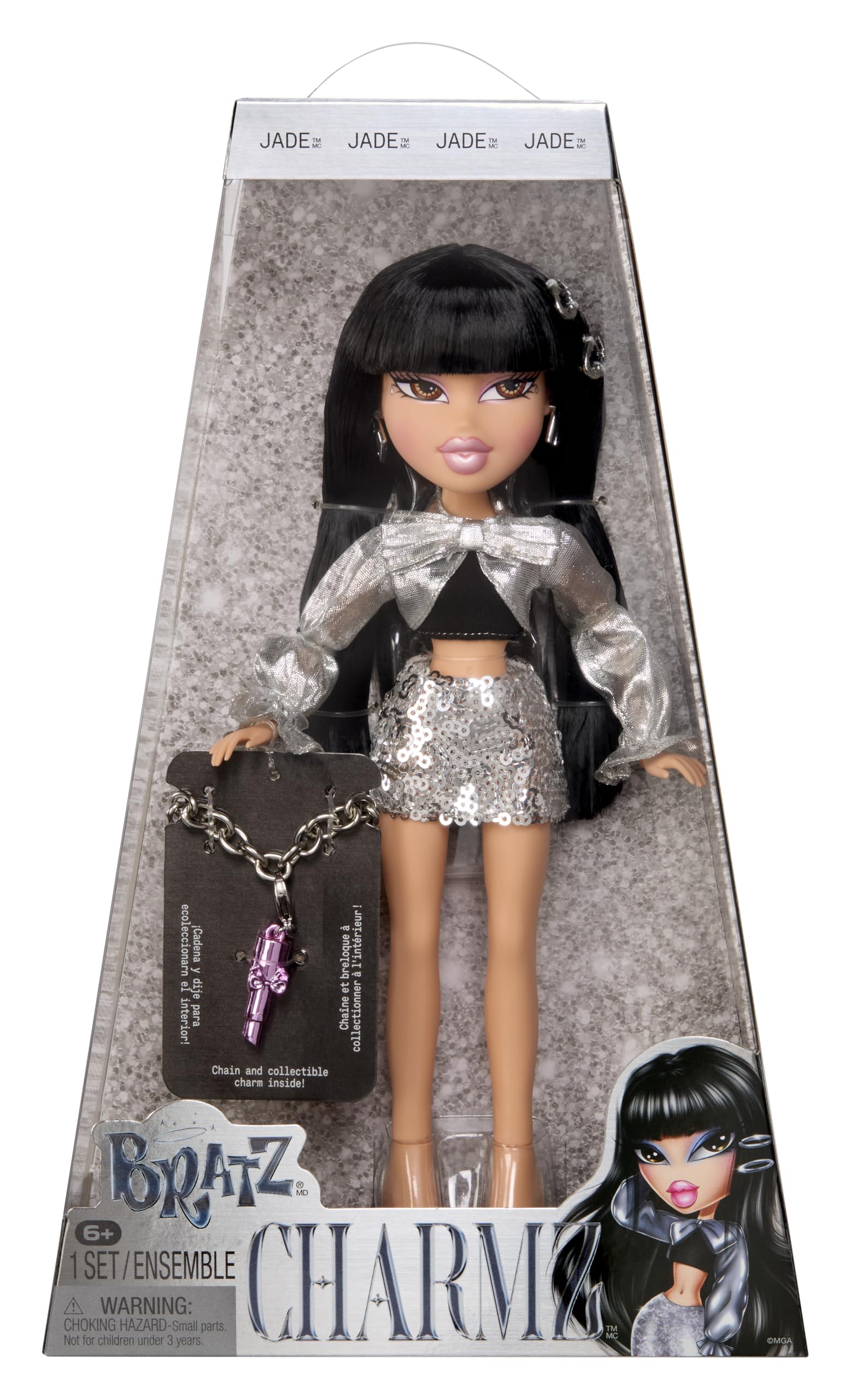 Bratz Charmz Jade Fashion Doll - Collectible Charm Bracelet | 29.21 cm Size