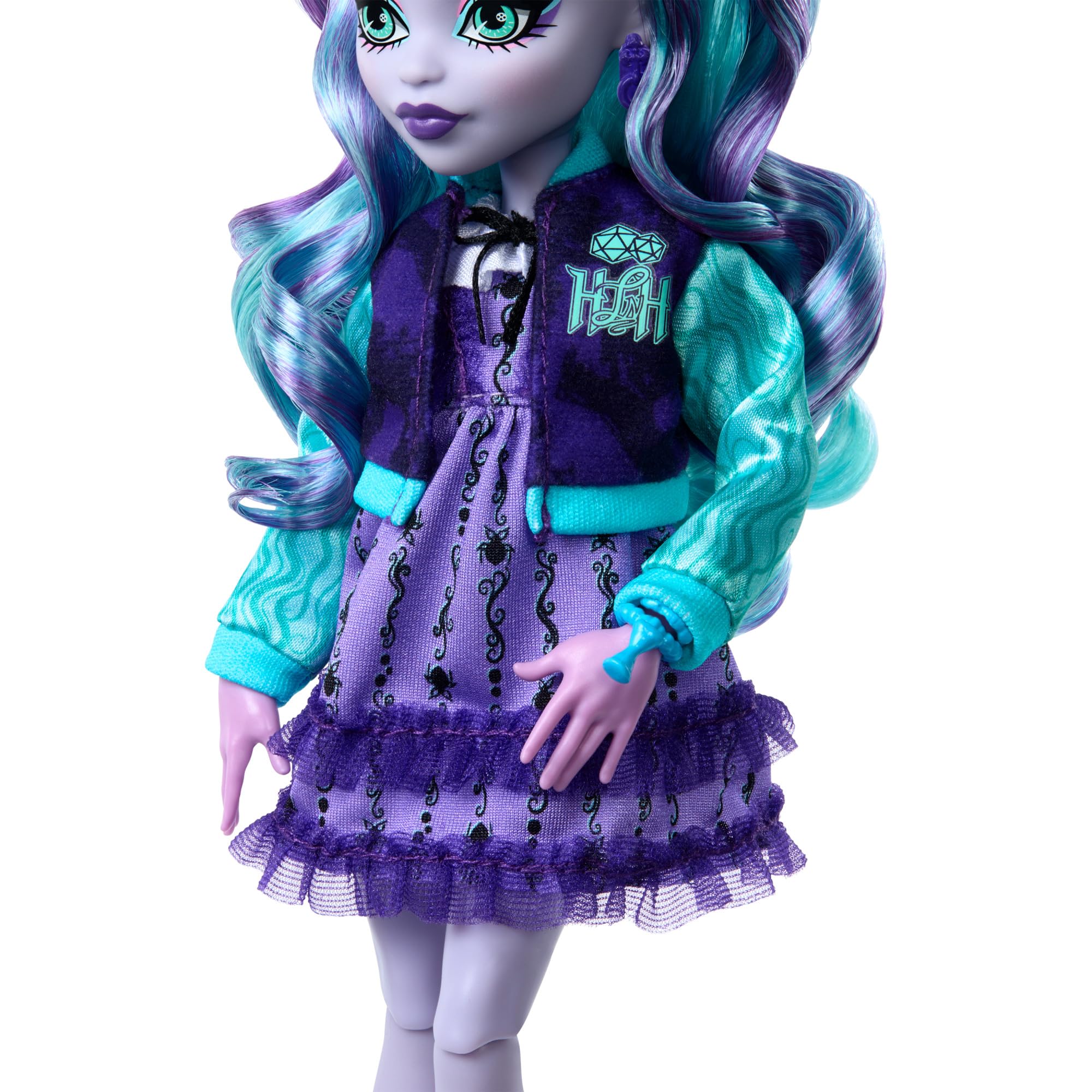 Monster High Fearbook Twyla Doll & Ghoulish Gamers Club Game Set 4