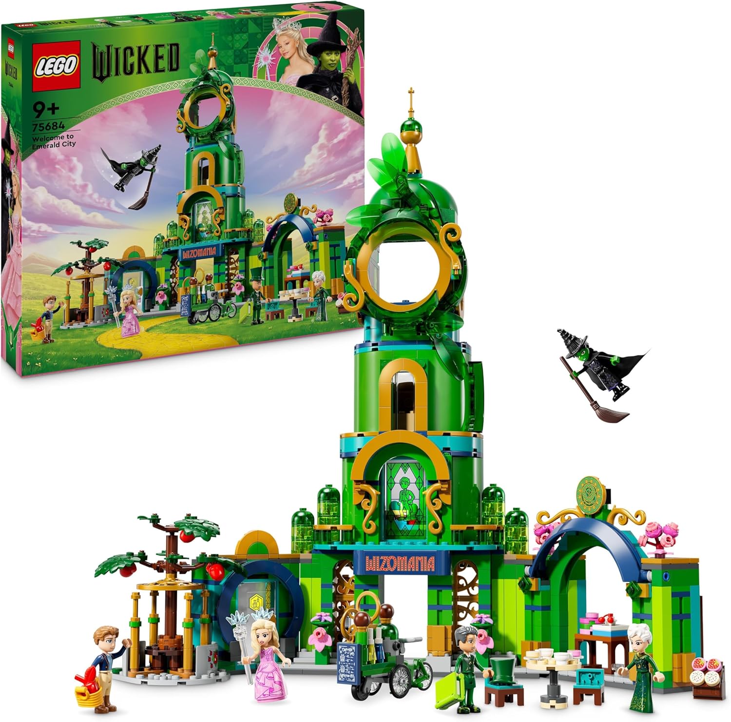 LEGO Wicked Welcome to Emerald City Set - 3-Story Building Toy with 5 Mini-Dolls