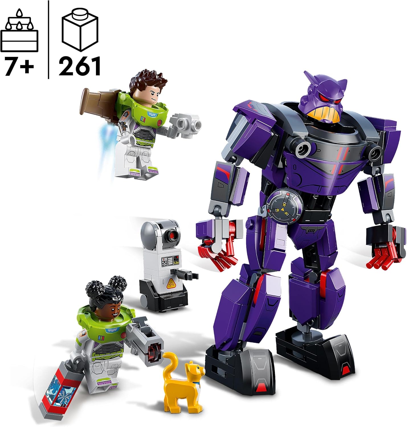 LEGO 76831 Disney and Pixar’s Lightyear Zurg Battle Buildable Robot Toy - 261-Piece Set for Ages 7+ 3