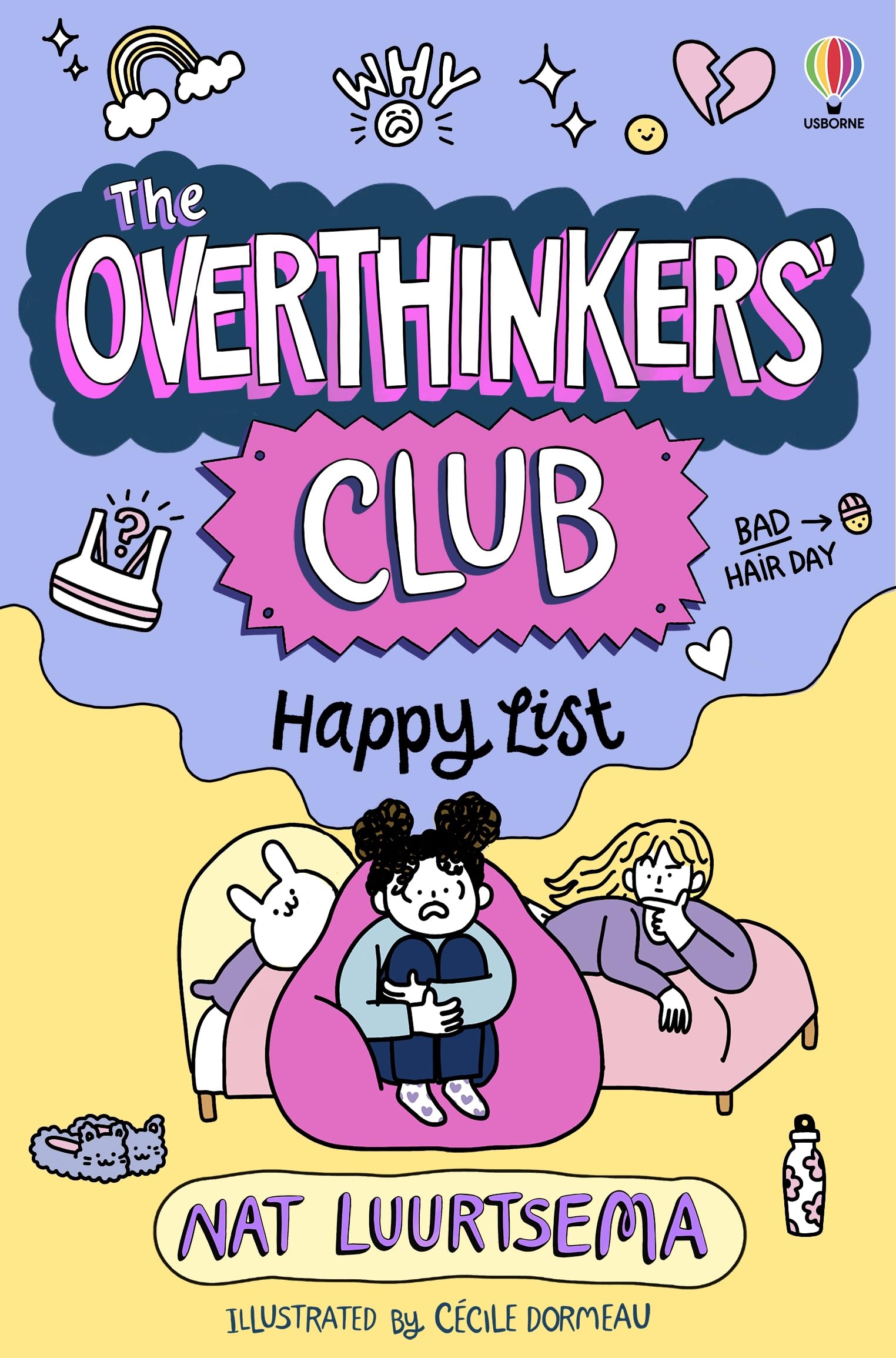 Usborne The Overthinkers' Club: Happy List - Illustrated Tween Diary | Paperback