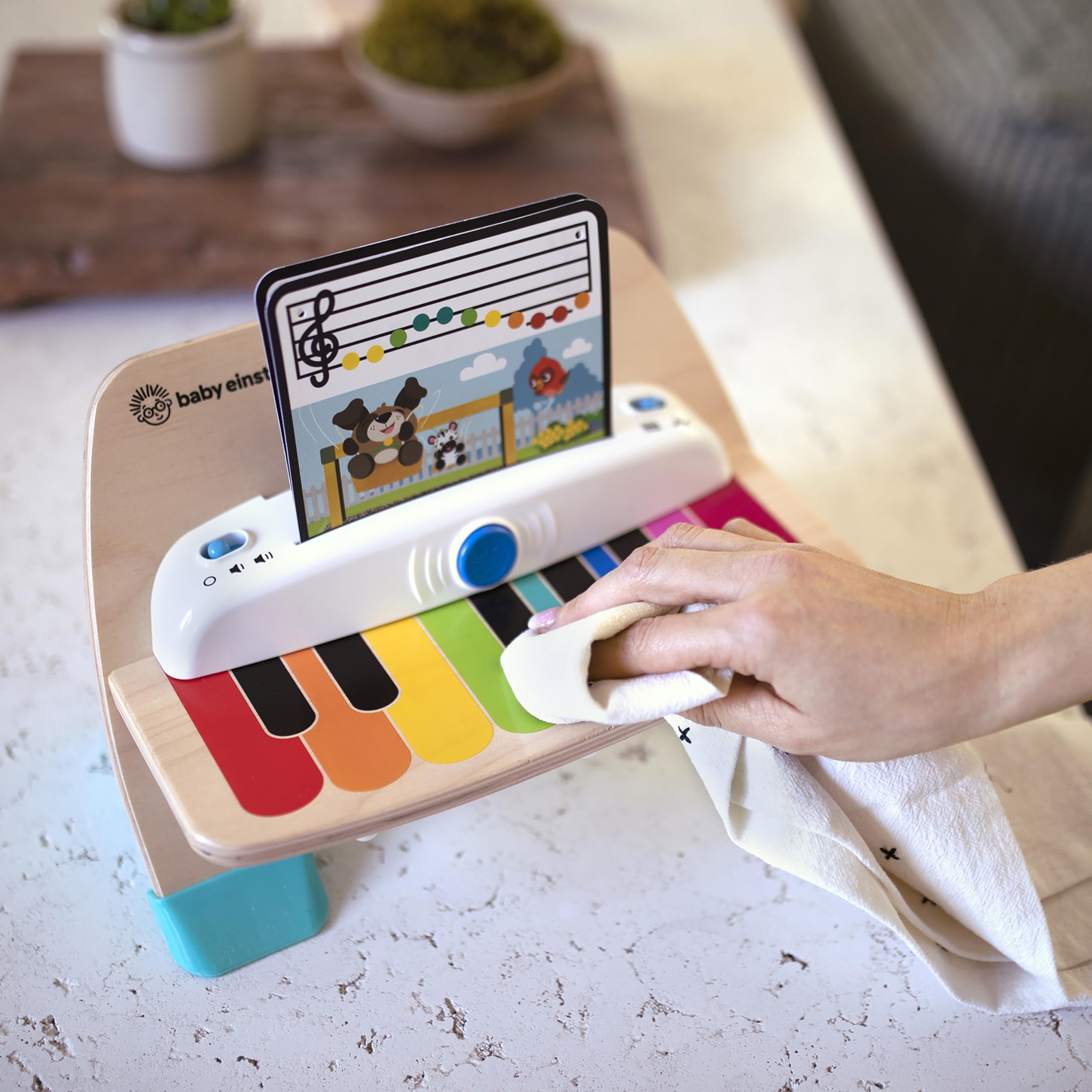 Baby Einstein Hape Magic Touch Piano – Musikspielzeug aus Holz für Kleinkinder von 6–36 Monaten 11