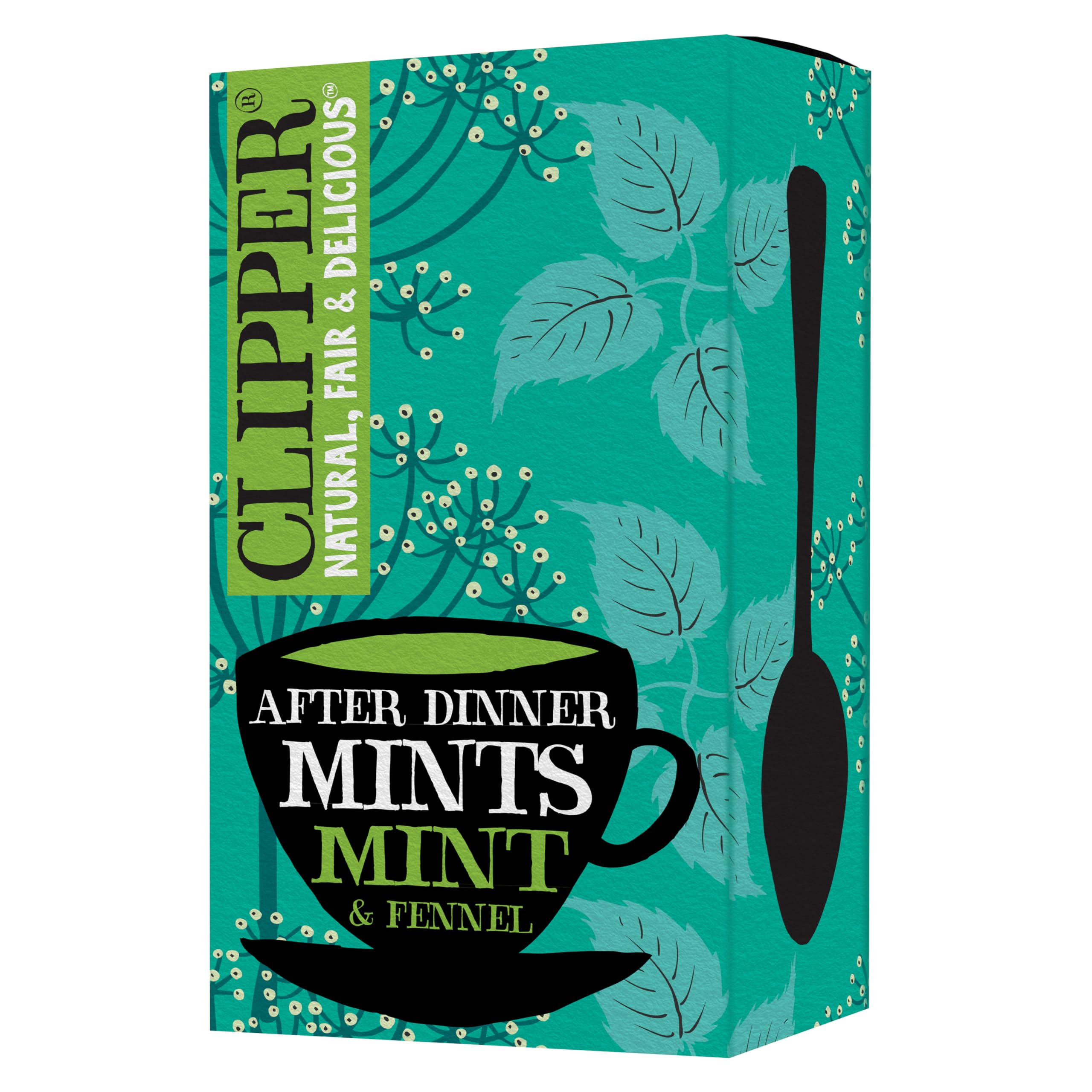 Clipper Organic After Dinner Mint & Fennel Infusion Tea Bags | 20 Unbleached Tea Sachets