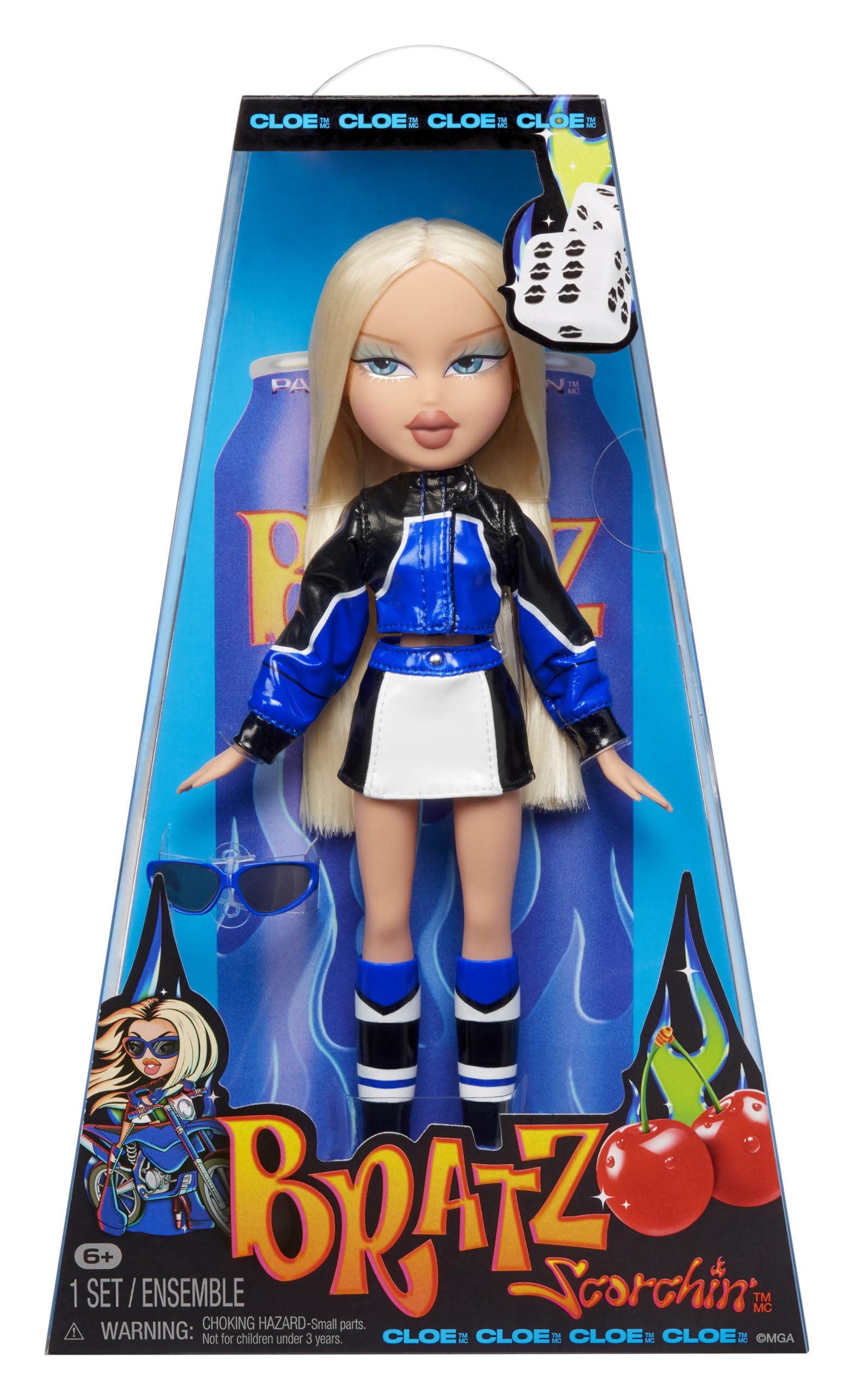 Bratz Scorchin' Cloe Fashion Doll - Moto-Inspired Style with Outfit & Accessories 6