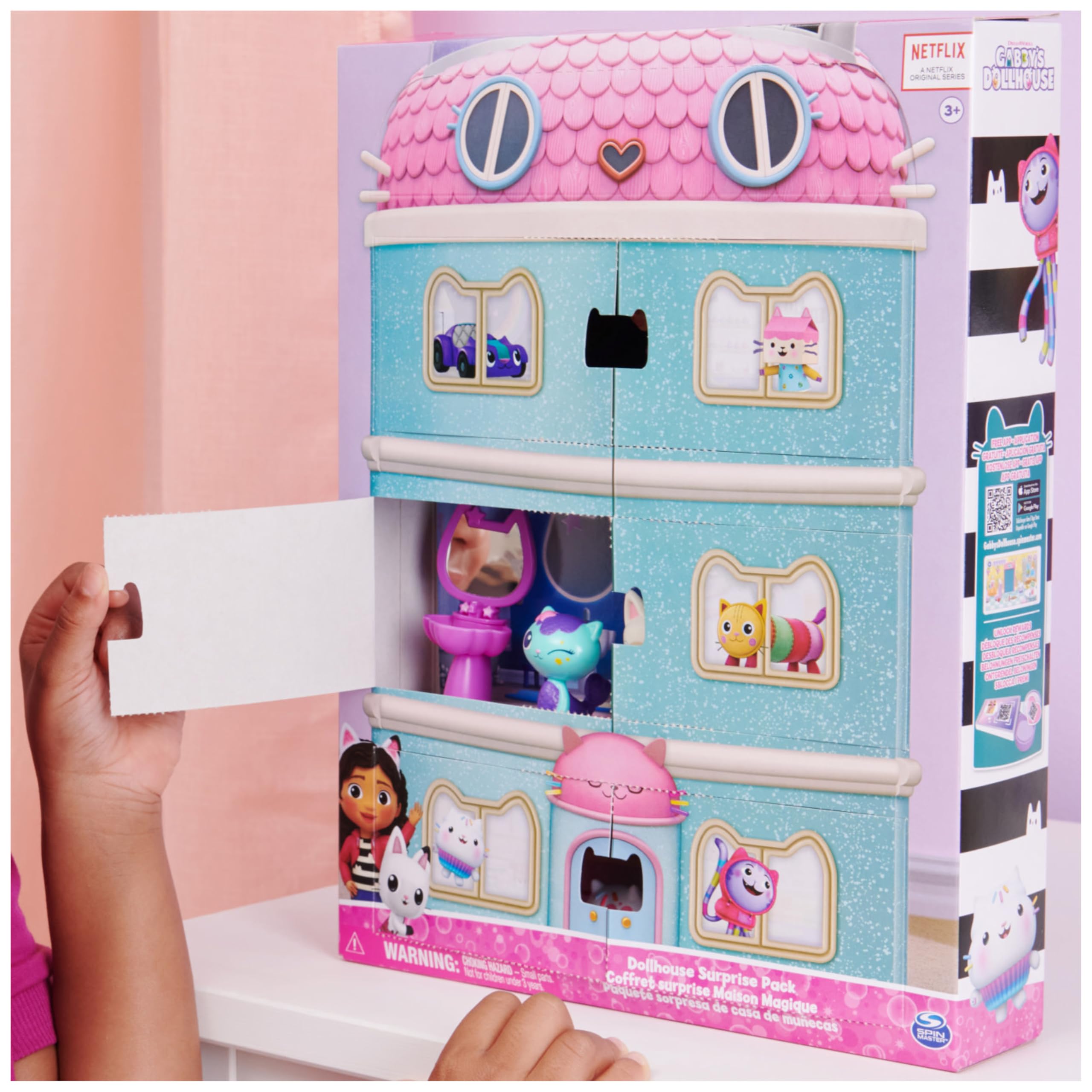 Gabby’s Dollhouse Surprise Pack - 8 Toy Figures & Dollhouse Playset for Kids 3+ 4