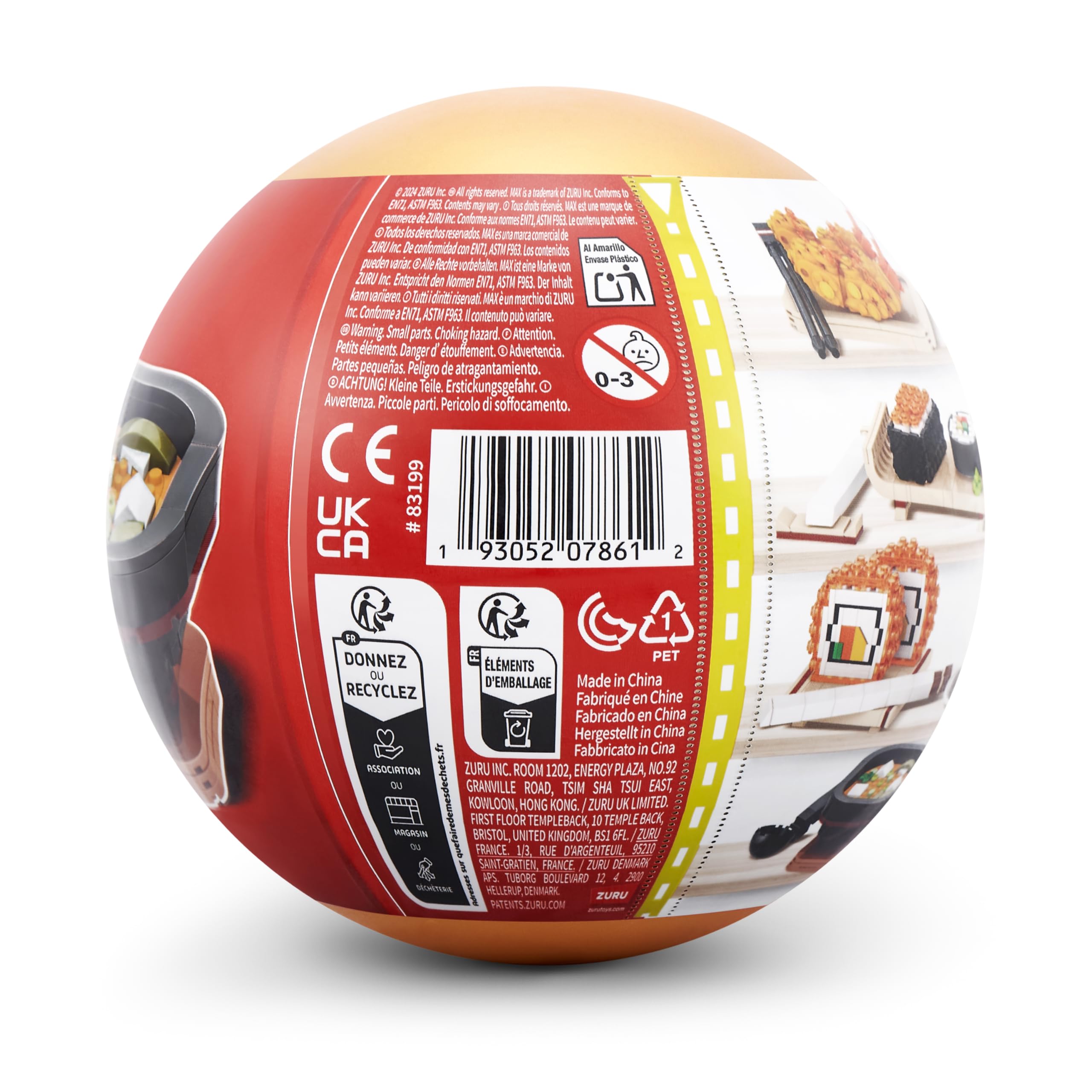 Max Build More Premium Sushi Bar Collection - 139-Piece Building Set for Ages 3+ 6