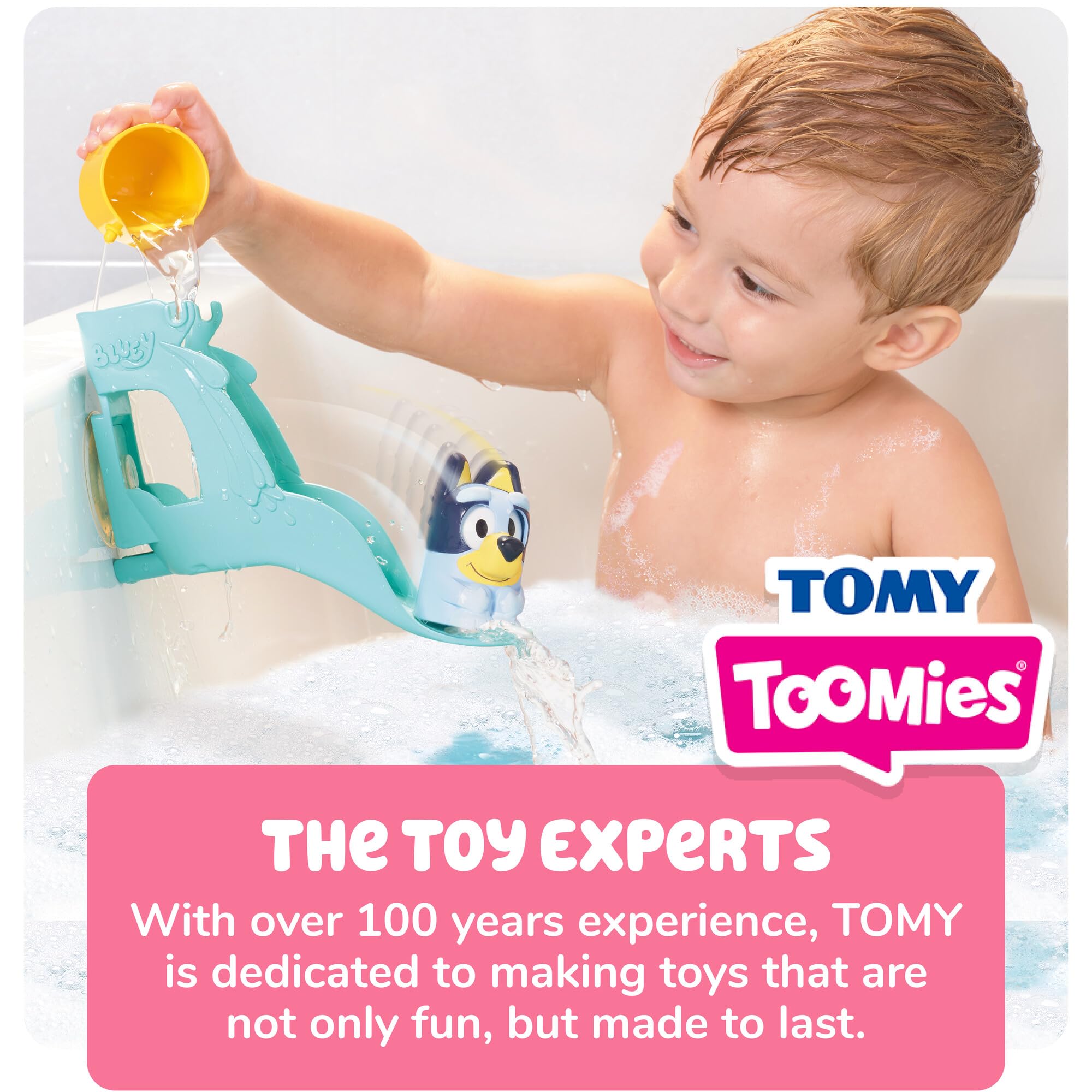 Toomies Bluey’s Waterslide - Bath Toy for Toddlers with Moving Eyes, Water Play Fun 6