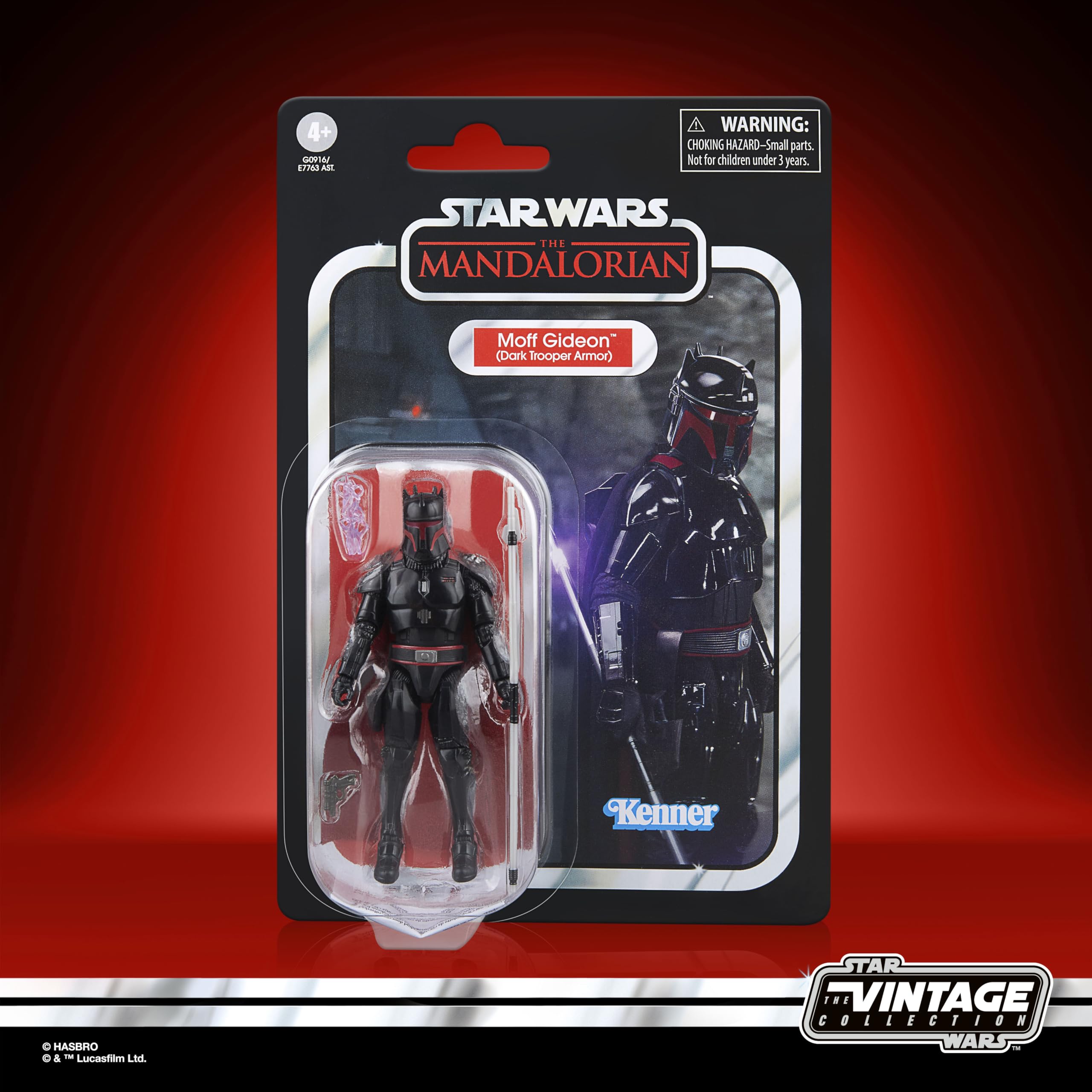 Star Wars The Vintage Collection Moff Gideon (Dark Trooper Armor) Action Figure - 9.5 cm Scale | Kenner Inspired Packaging | Ages 4+