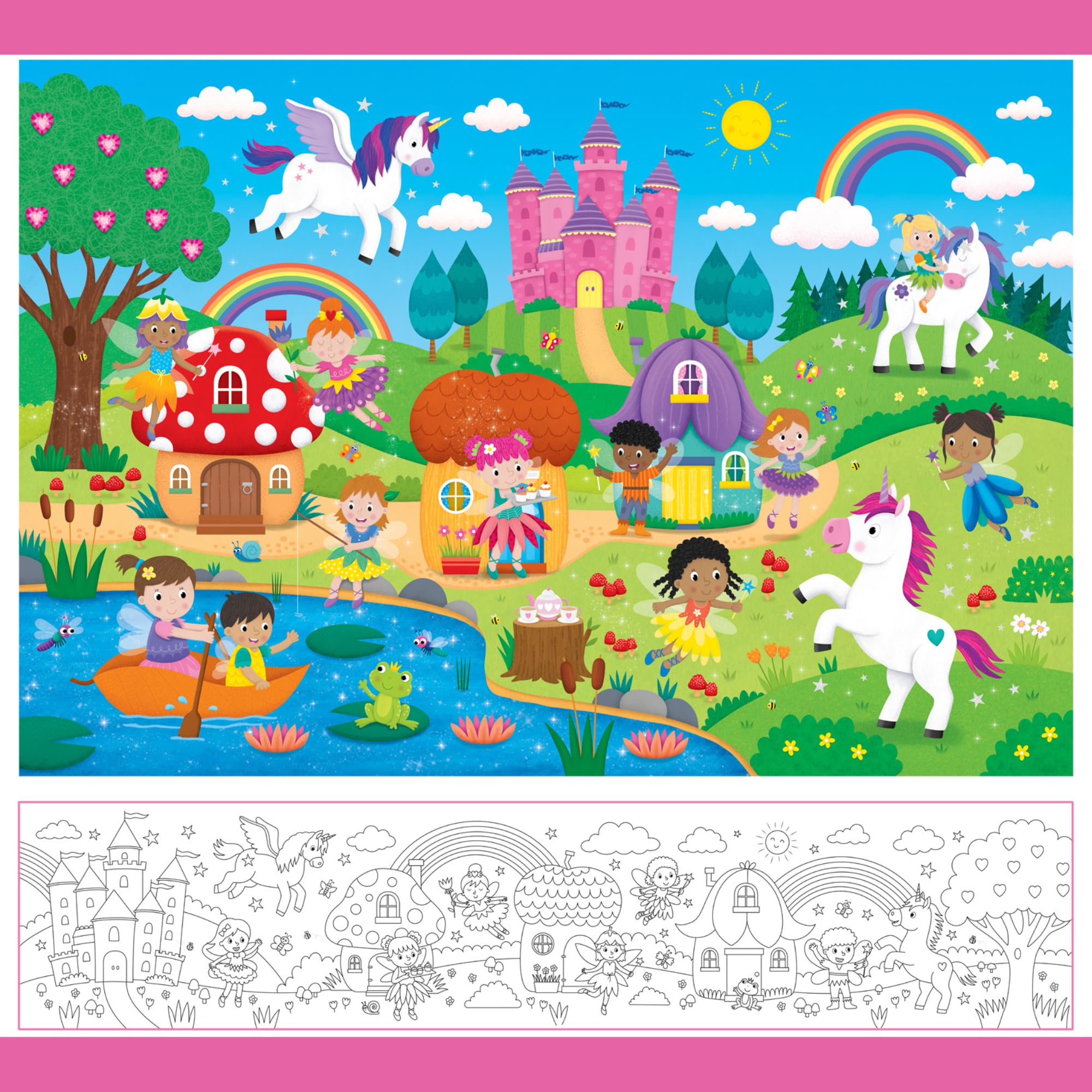 Galt Giant Floor Jigsaw Puzzle Fairies and Unicorns - 30-Piece Educational Puzzle for Kids Ages 3-6 4