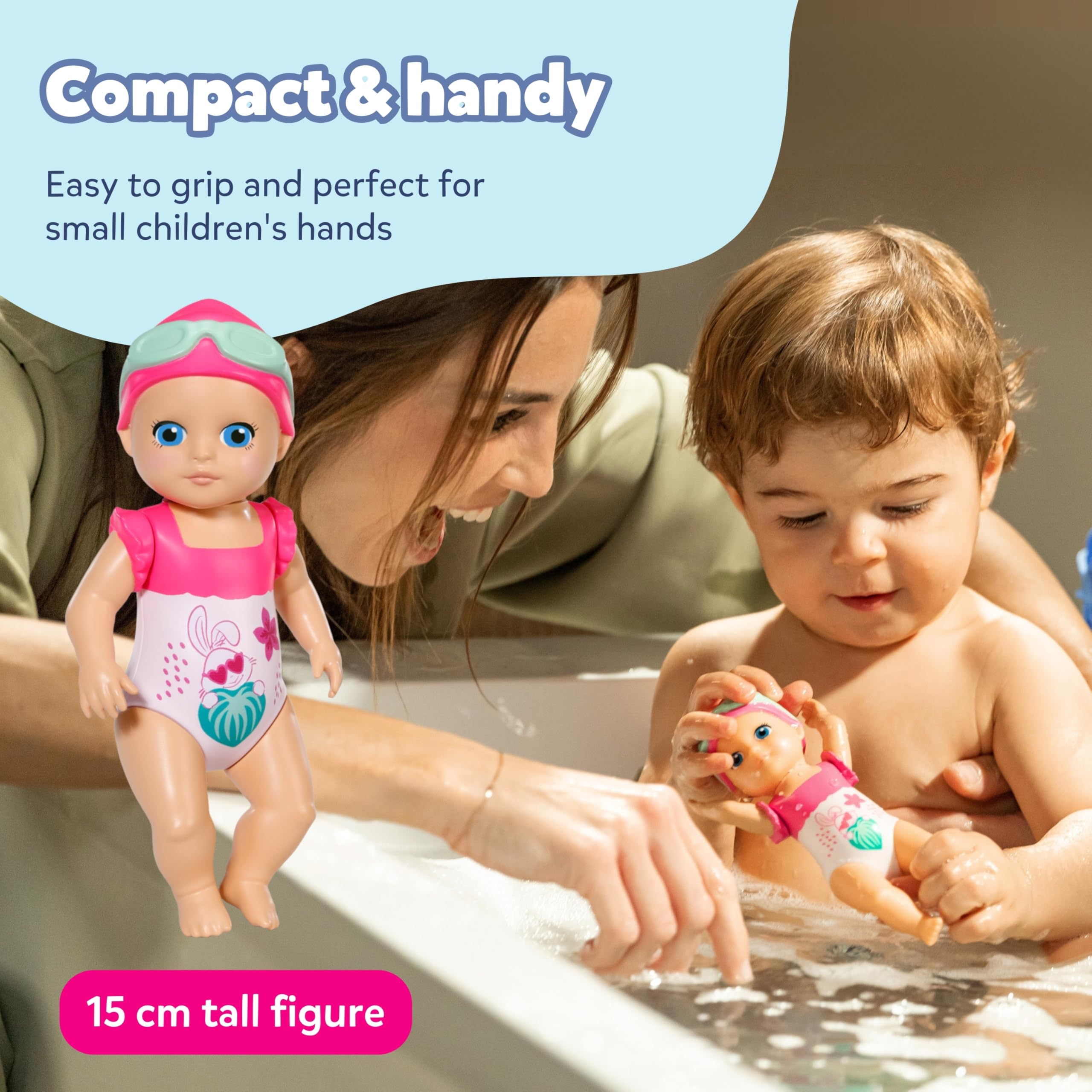 BABY born Splish Splash Emma - Interactive Bath Toy with Wind-Up Swimming Mechanism