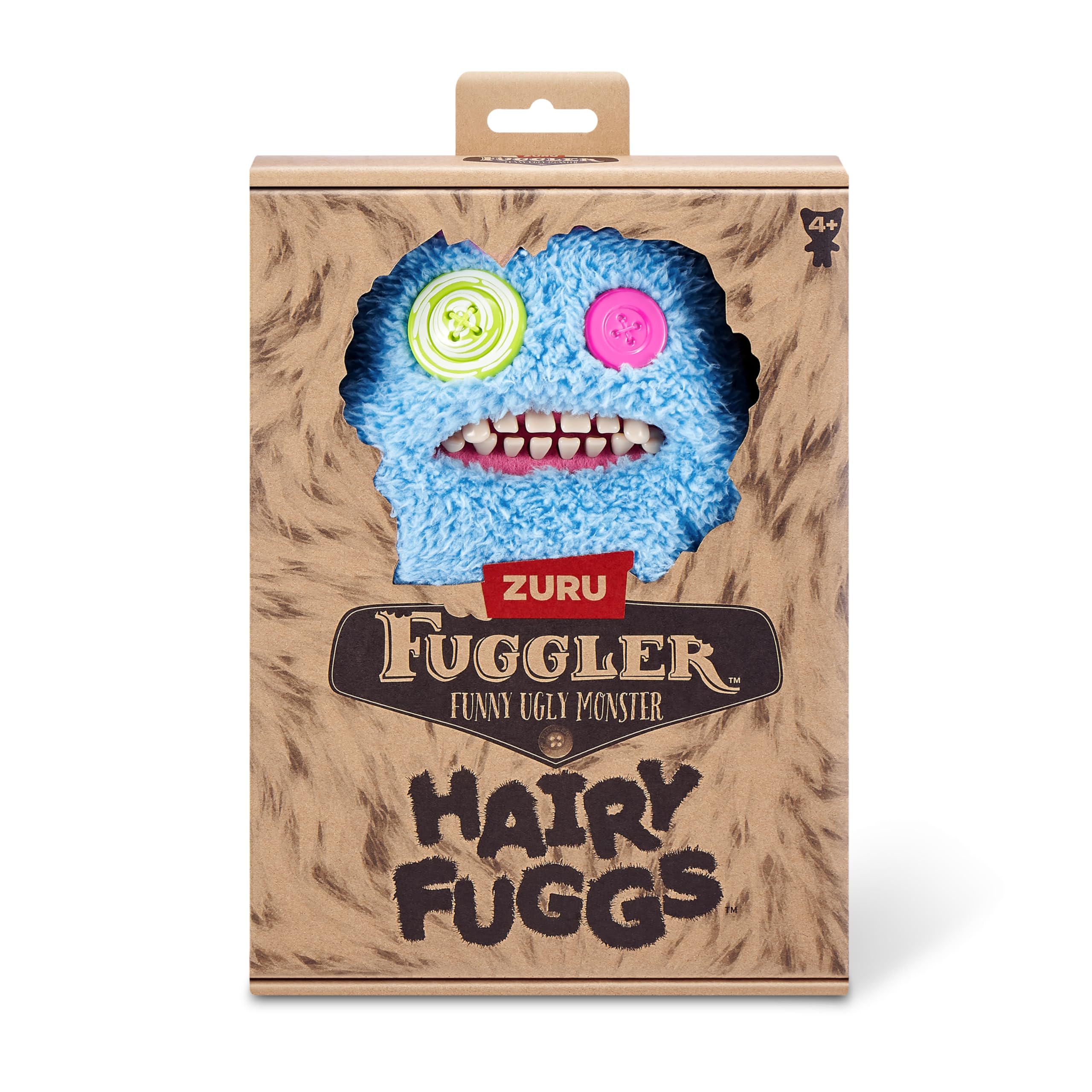 Fuggler Hairy Fuggs 2-Pack - 9-inch Funny Ugly Monster Plush Toys for Kids 4+ 3