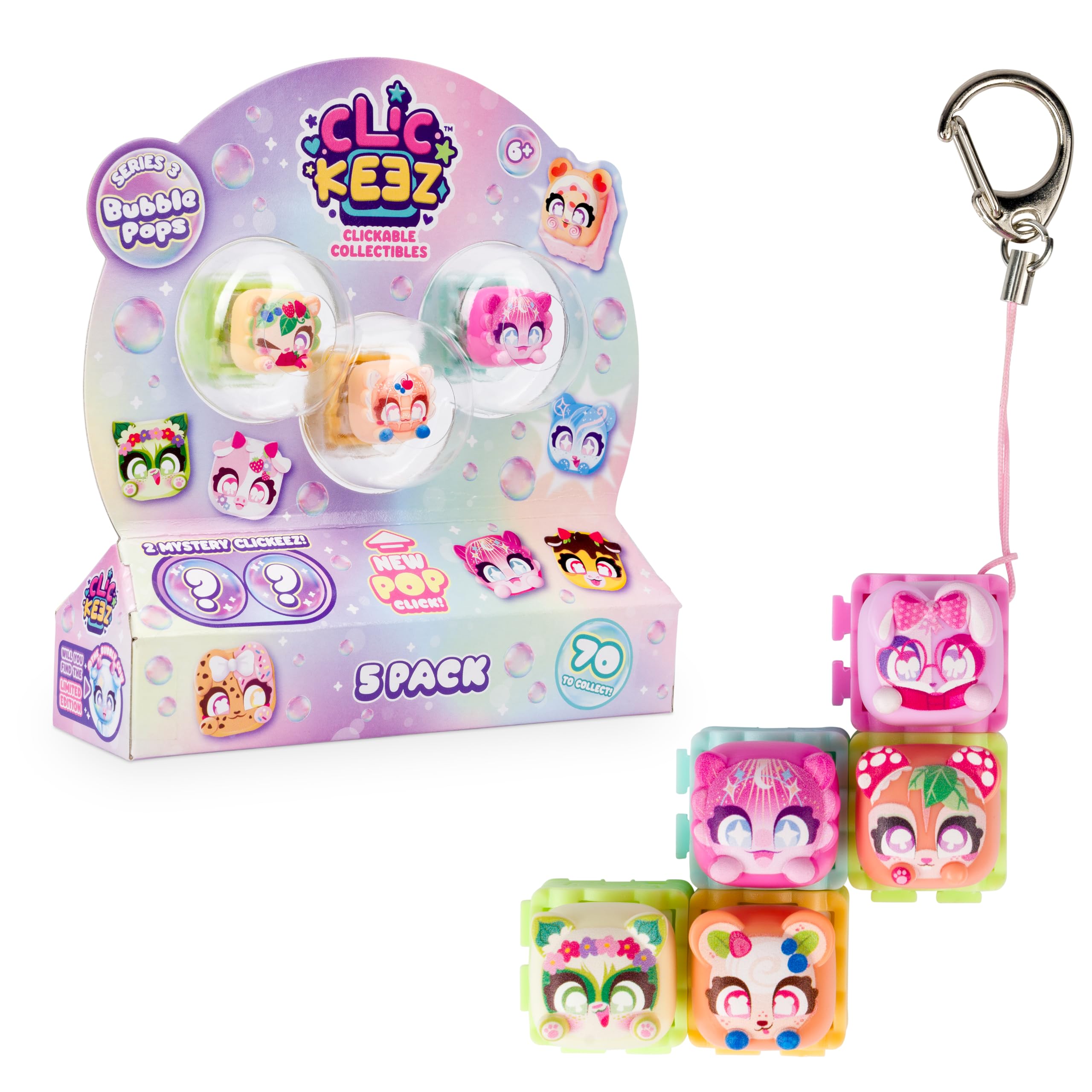 Clickeez Pop Fidget Toys Multipack - Series 3 Bubble Pops | 5 Pack
