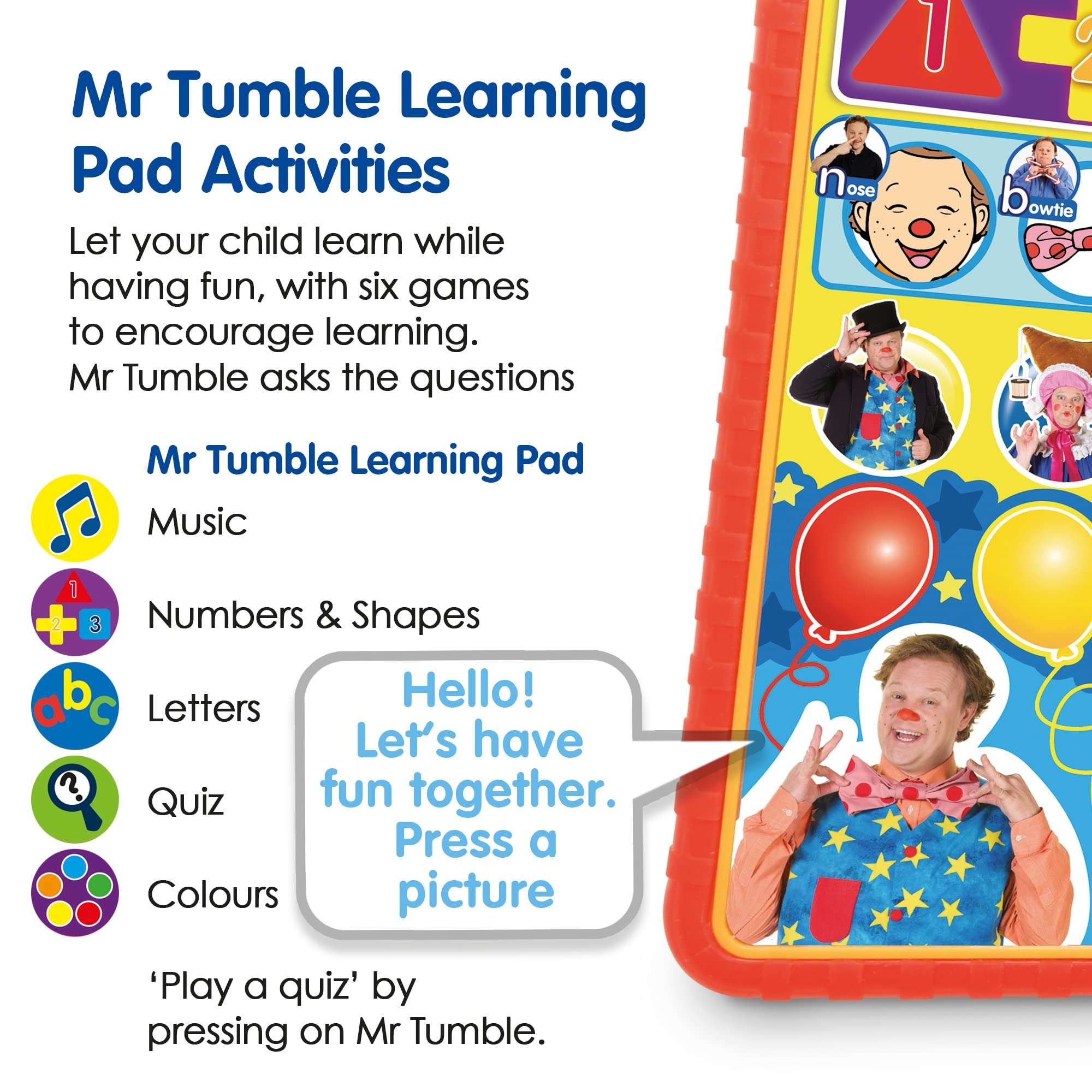Mr Tumble SS01 Friends Something Special Learning Pad - Interactive Educational Toy for Ages 2+ 8