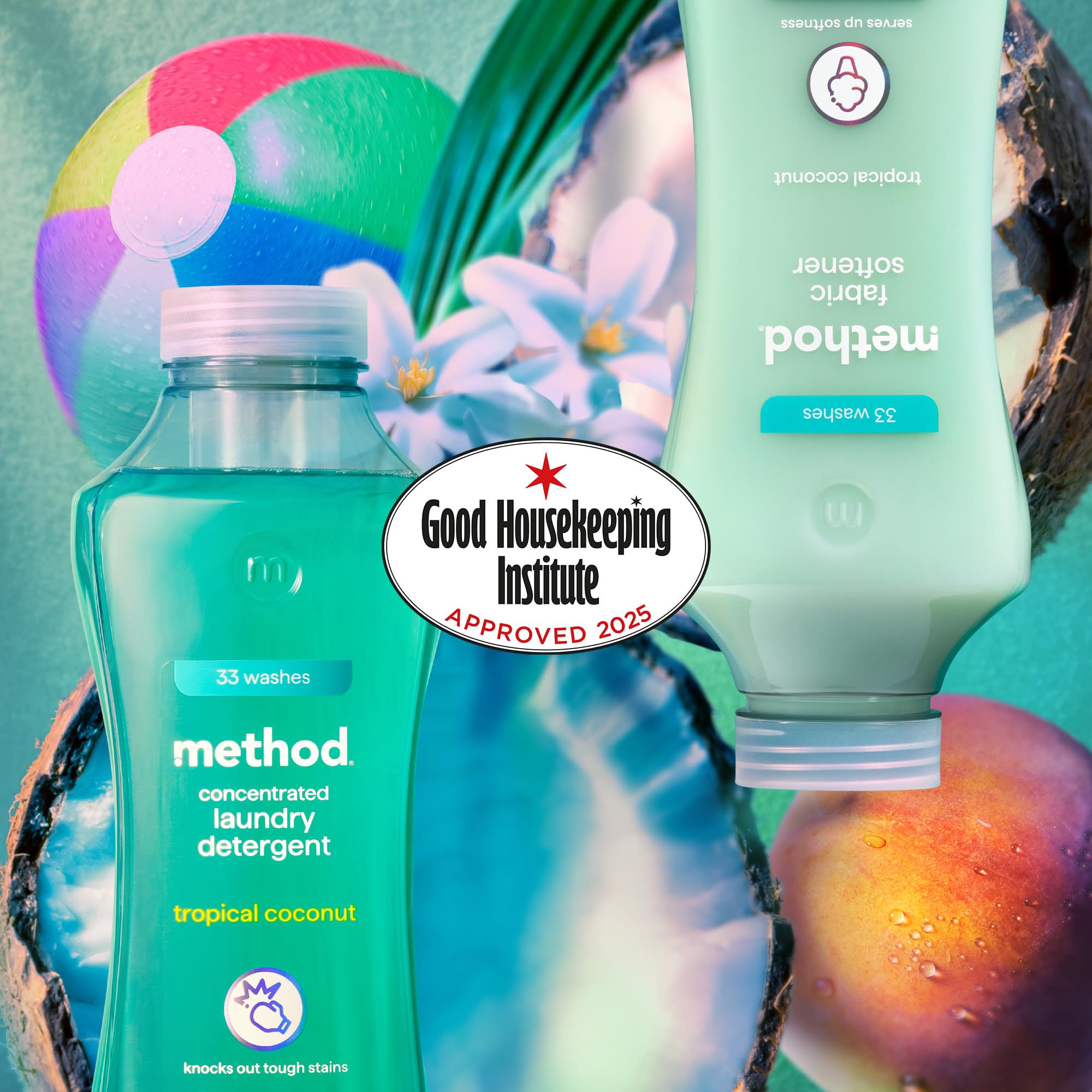 Method Concentrated Laundry Detergent - Tropical Coconut Scent | 990 ml | Biodegradable 6