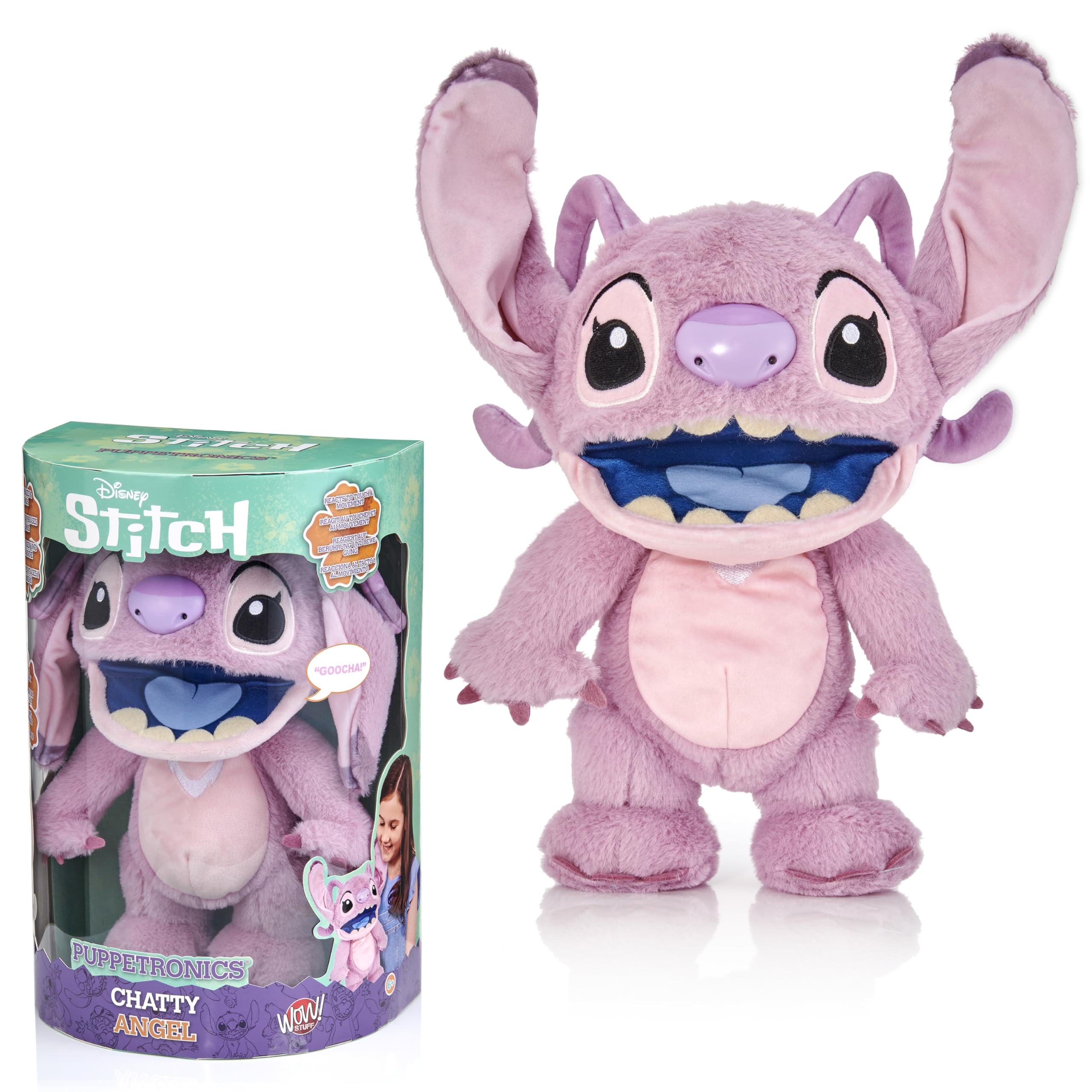 Disney Chatty Angel Deluxe Puppetronics - Interactive Talking Plush with Moving Mouth & Touch Sensors 6
