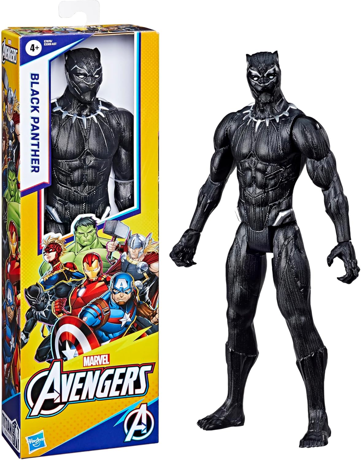 Marvel Avengers Titan Hero Series Black Panther 12" Action Figure - Poseable Super Hero Toy for Kids 4+ 3